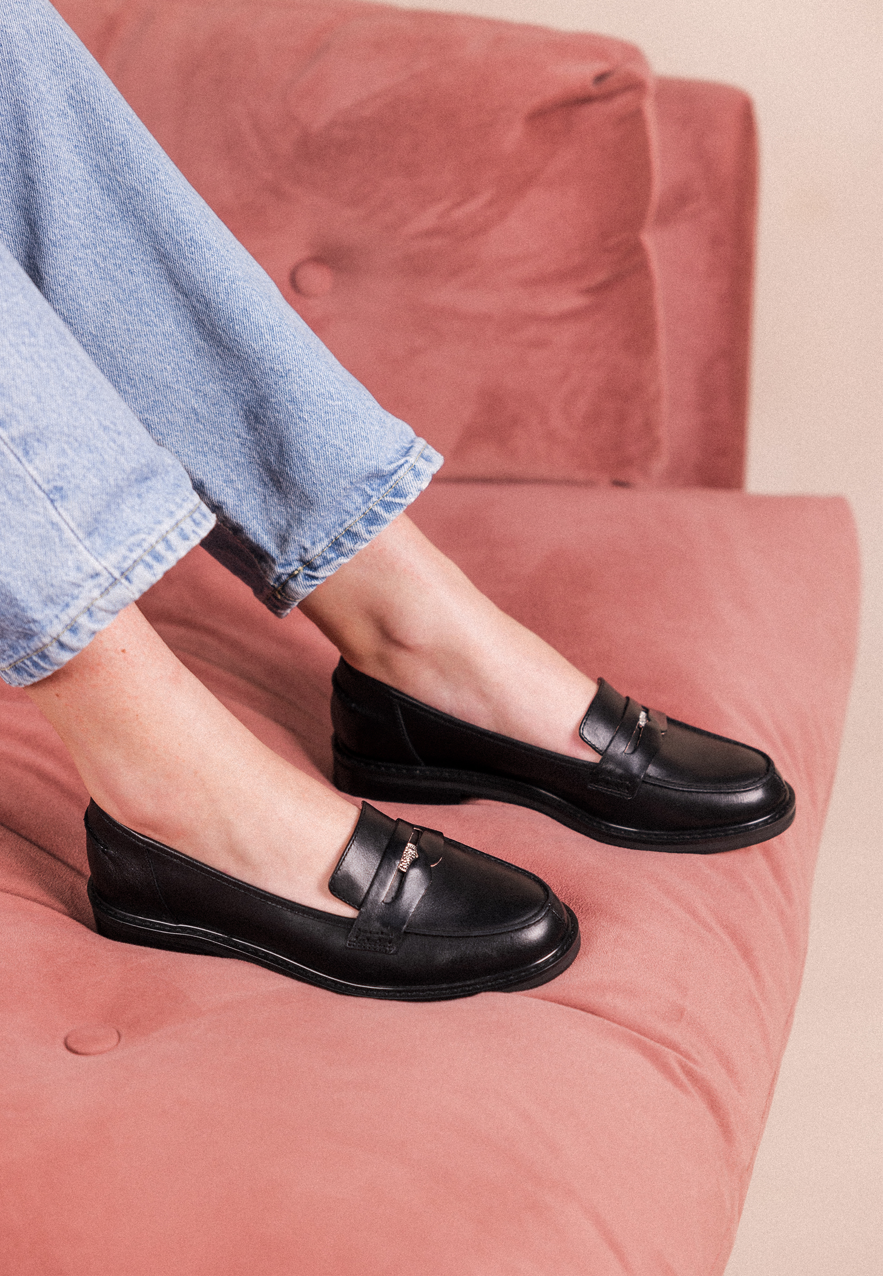 OVANA MOCCASINS - Black