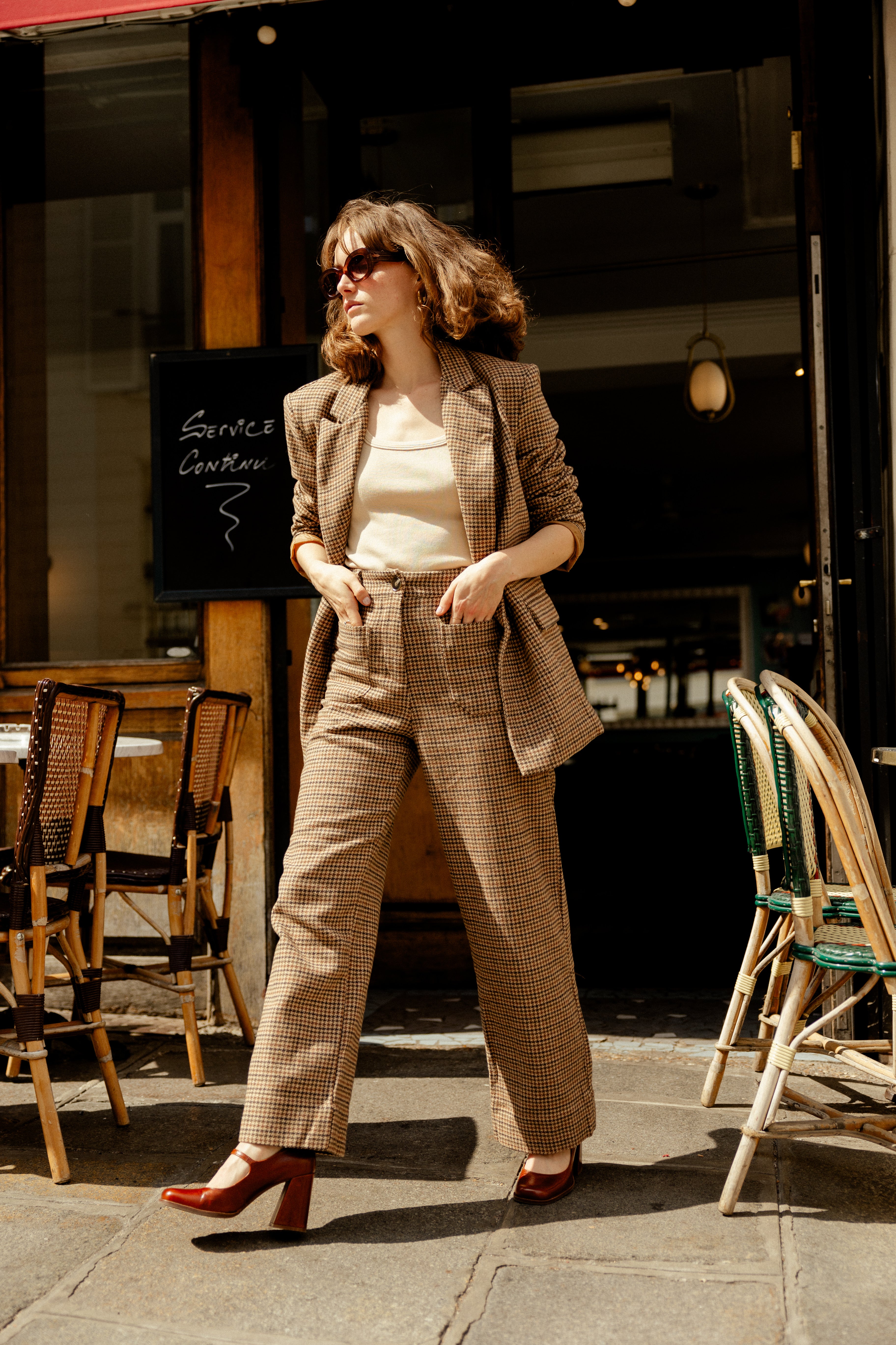 TILLY PUMPS - COGNAC