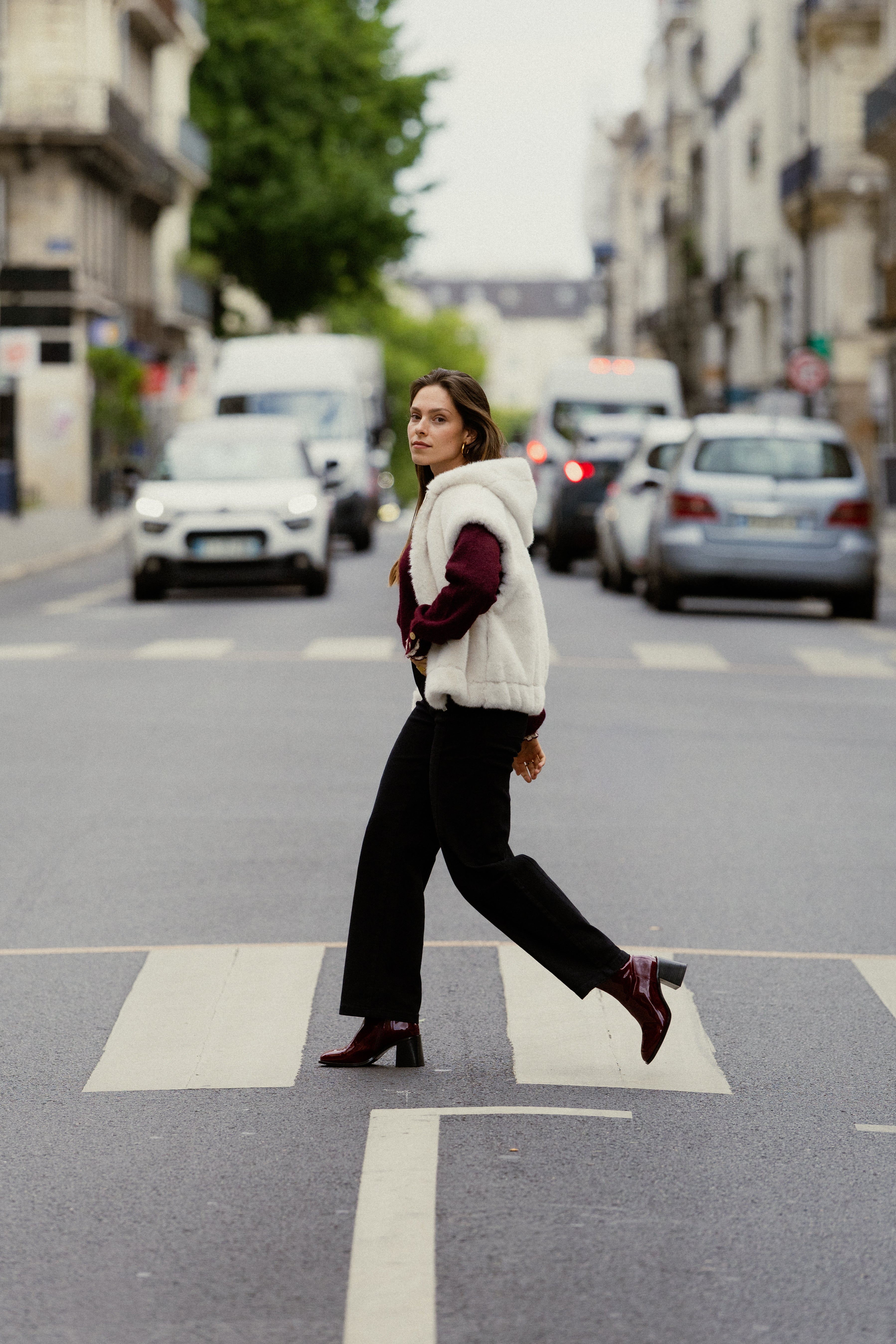 MANTEAU SANS MANCHE GABRIEL - ÉCRU