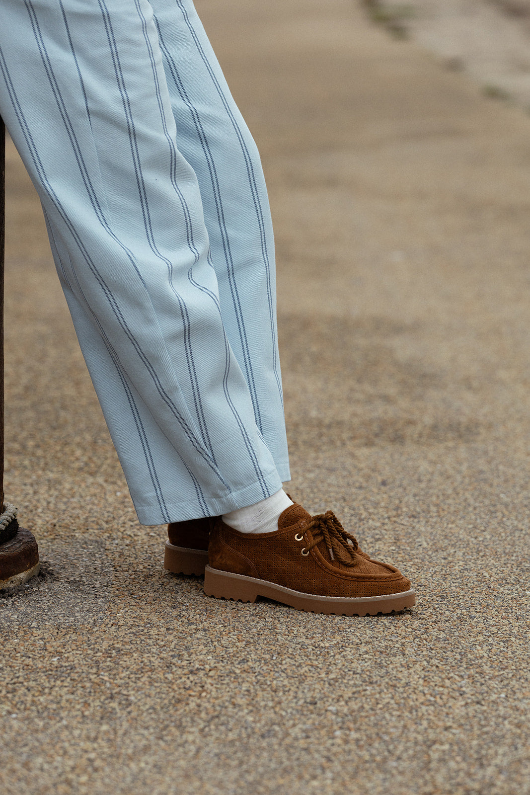 ALPINA - Derbies en Cuir Marron/Cognac