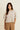 ZÉLYNOR - T-Shirt Court Beige Oversize à Rayures