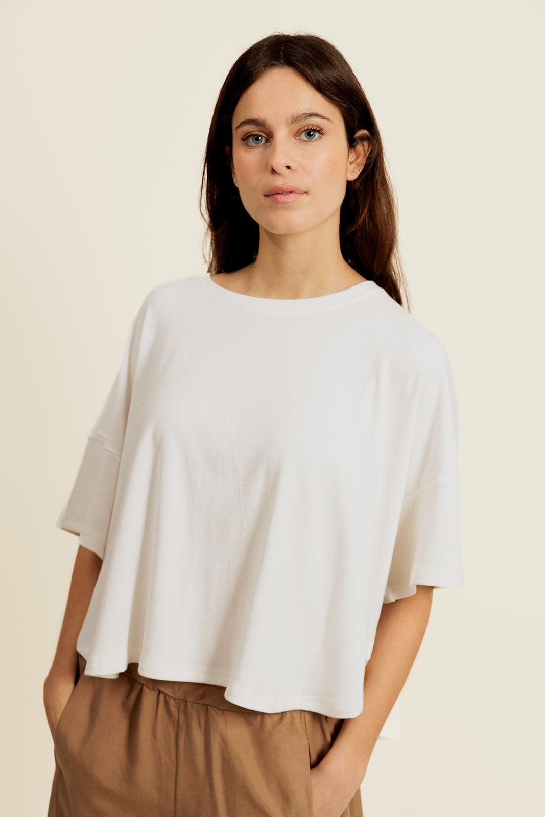HÉRINE - T-Shirt Blanc Oversize