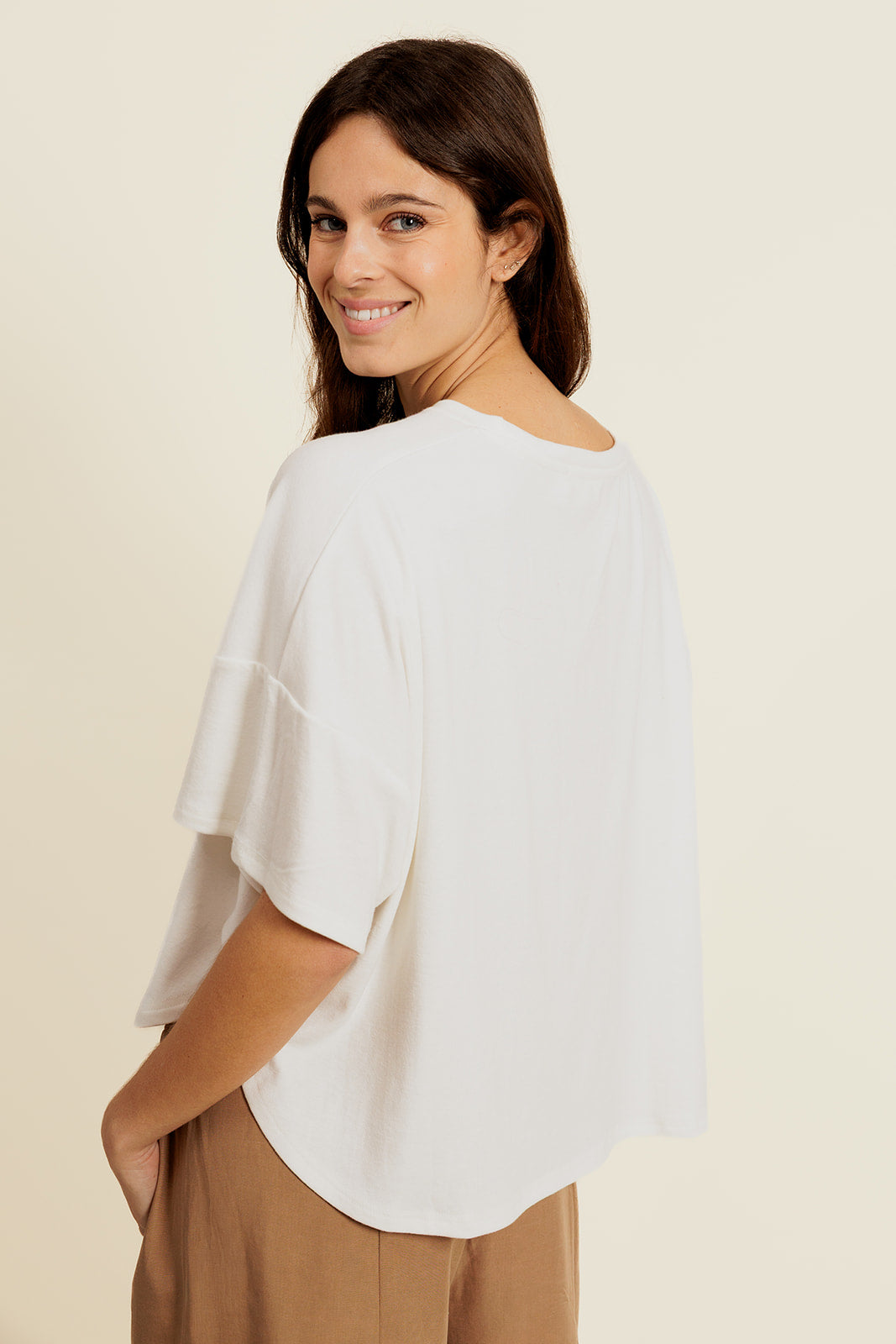 HÉRINE - T-Shirt Blanc Oversize