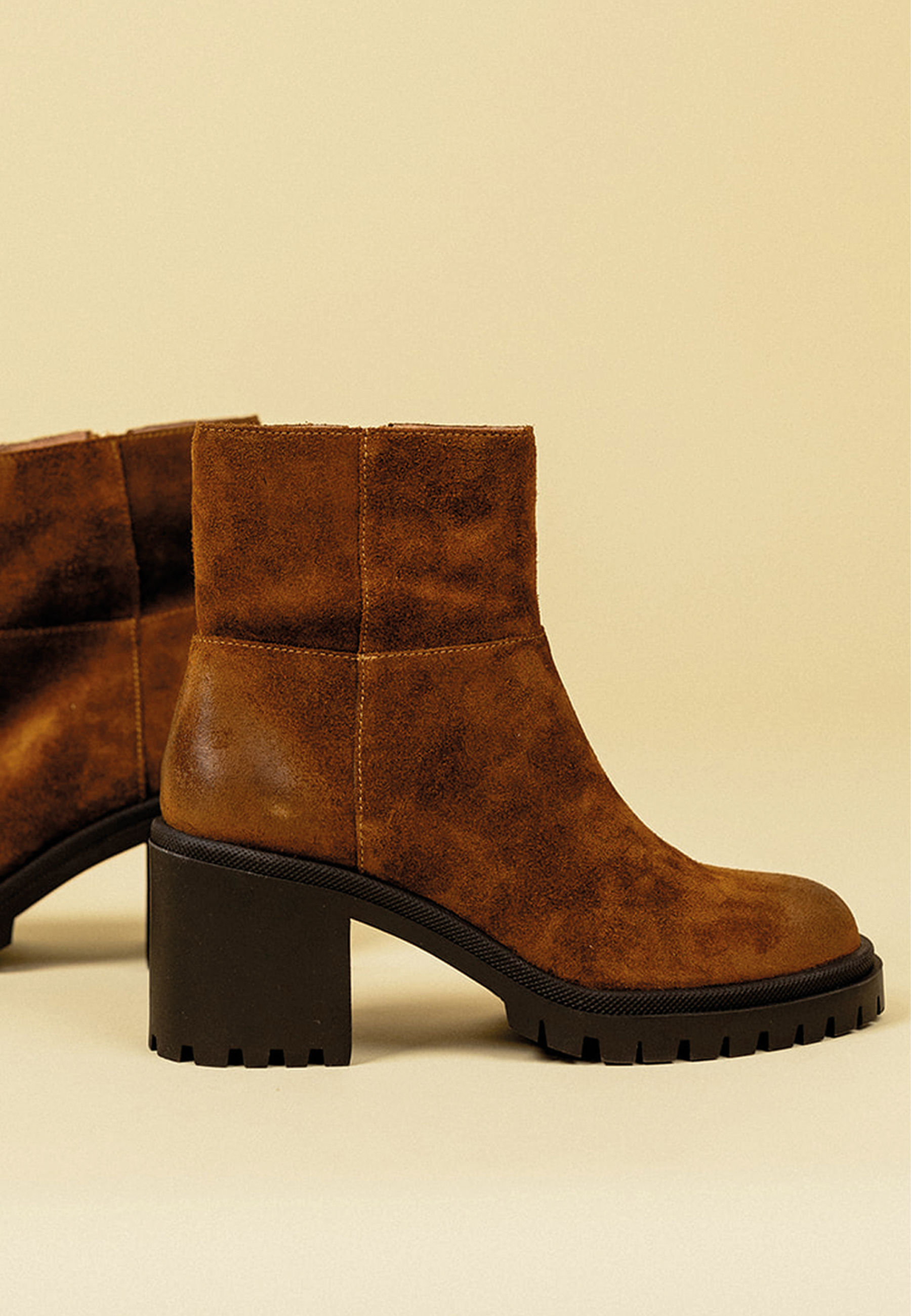 BOTTINES ALANA - CAMEL
