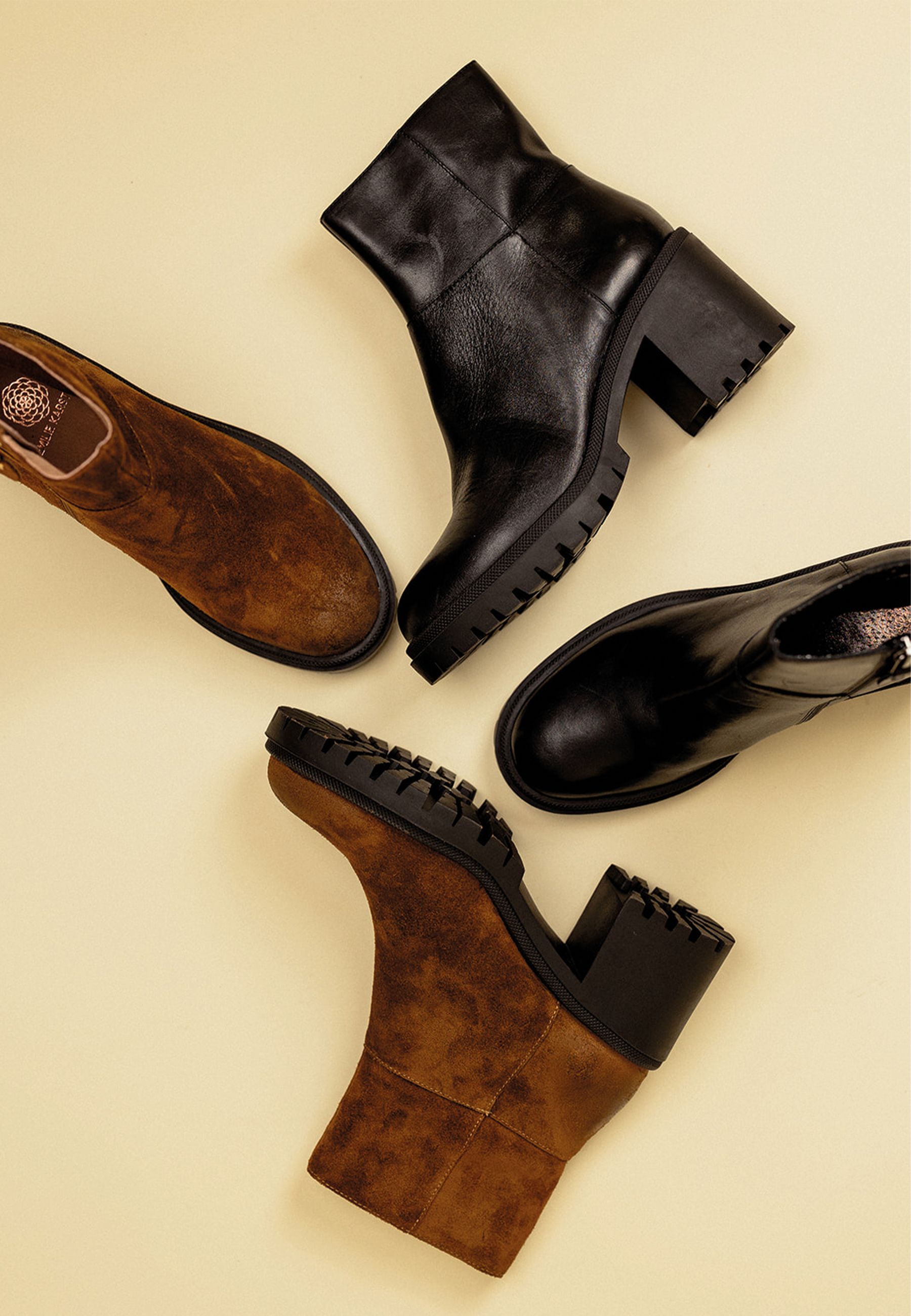 BOTTINES ALANA - CAMEL