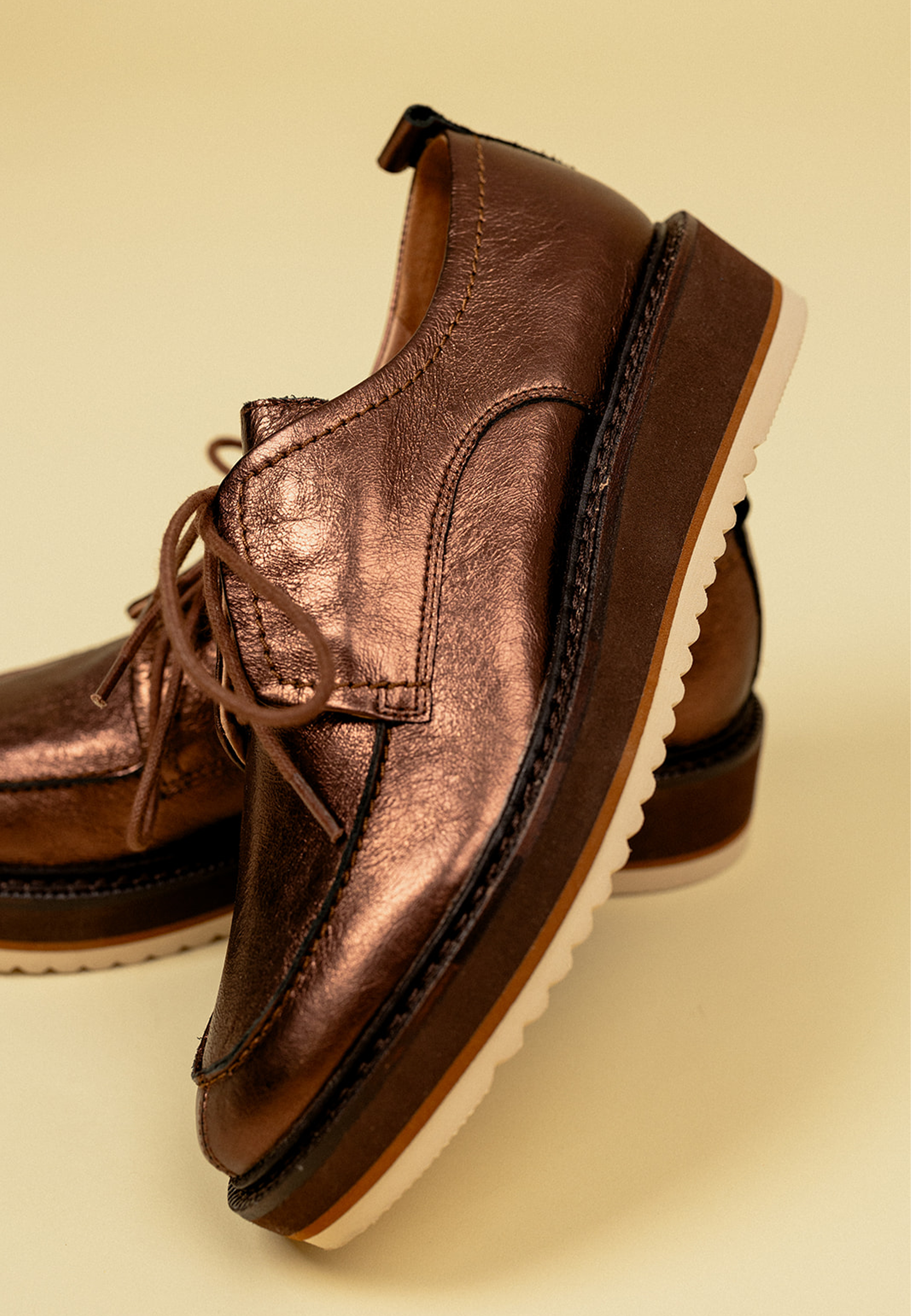 DERBIES ORANE - CUIVRE