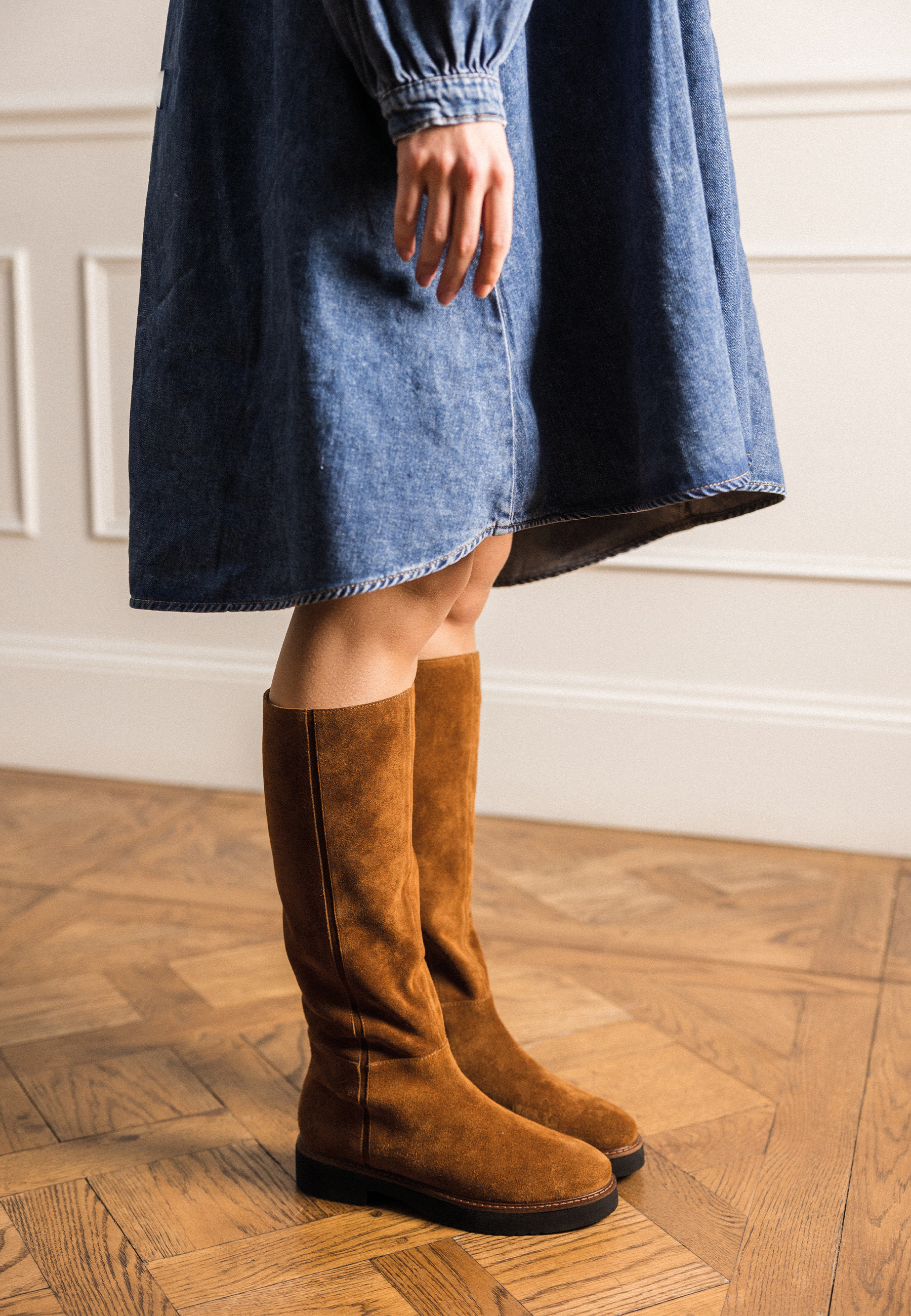OLIVINE BOOTS - Cognac
