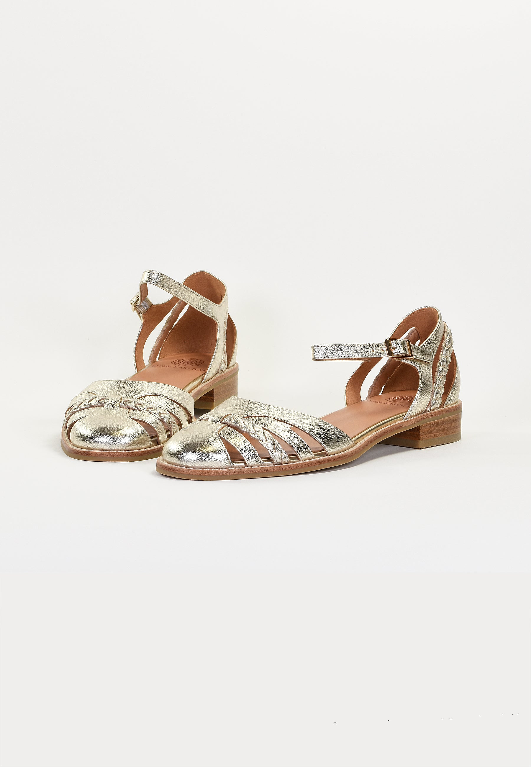 SANDALES JINETTE - PLATINE
