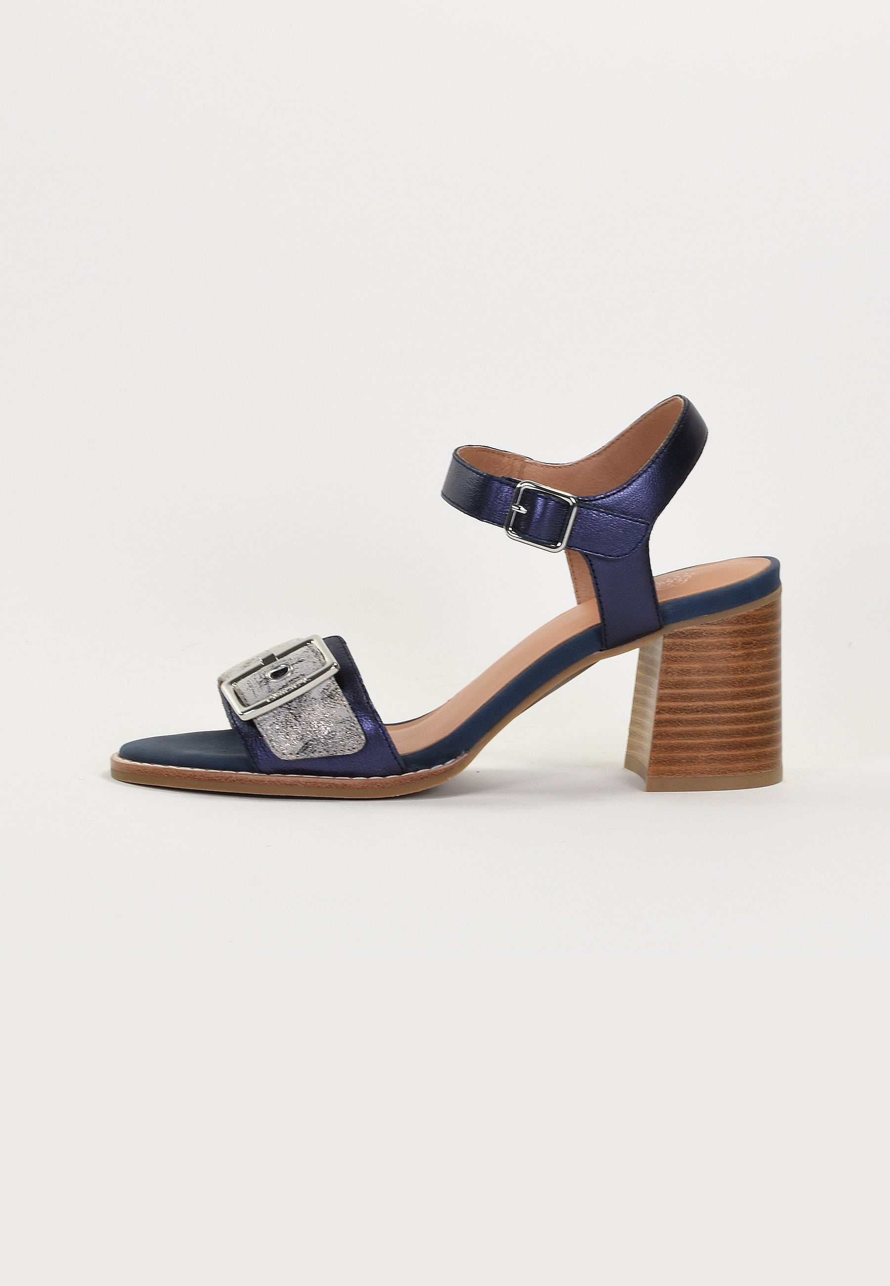 LISON HEEL SANDALS - BLUE