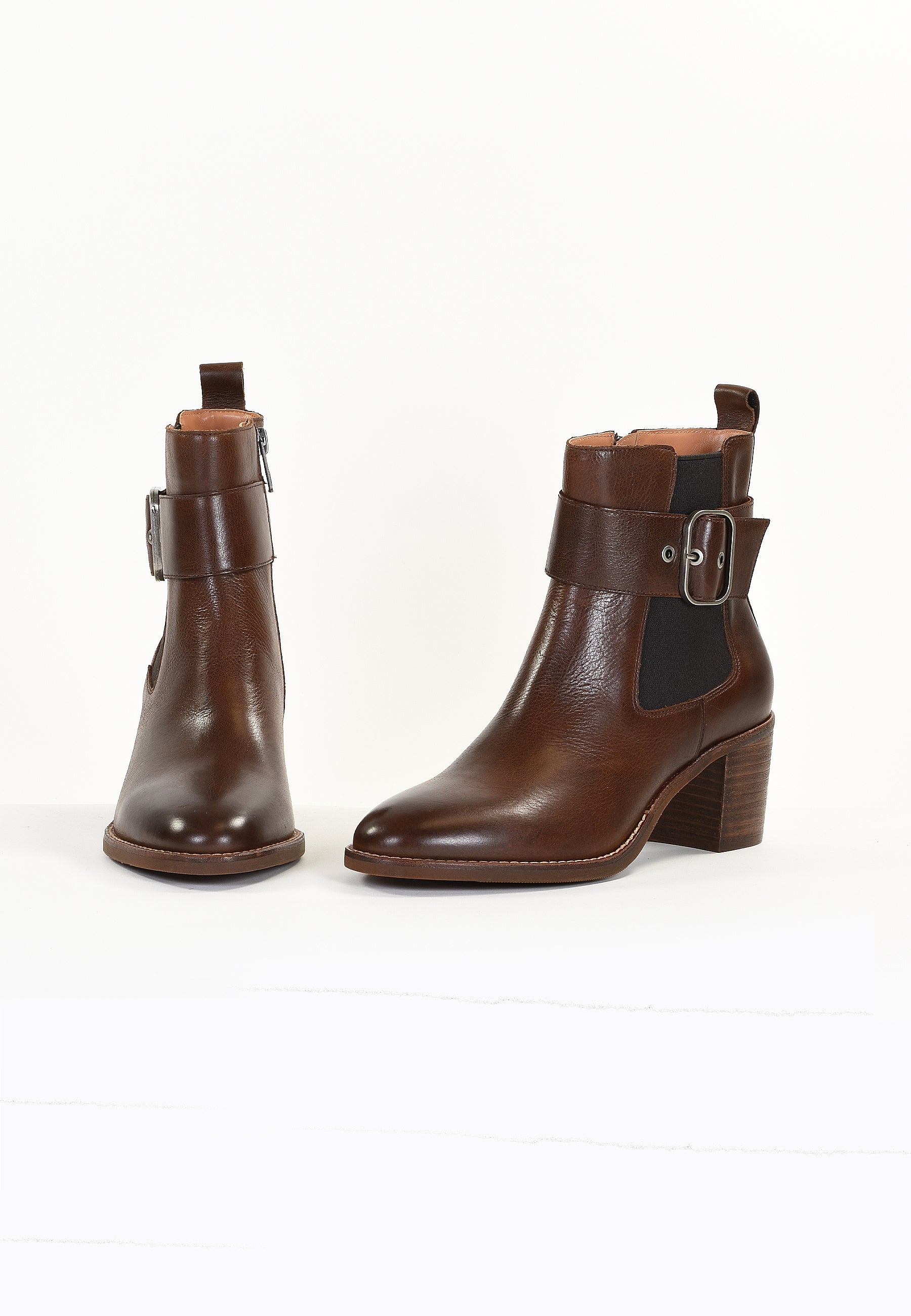 BOTTINES ALLYS - MARRON
