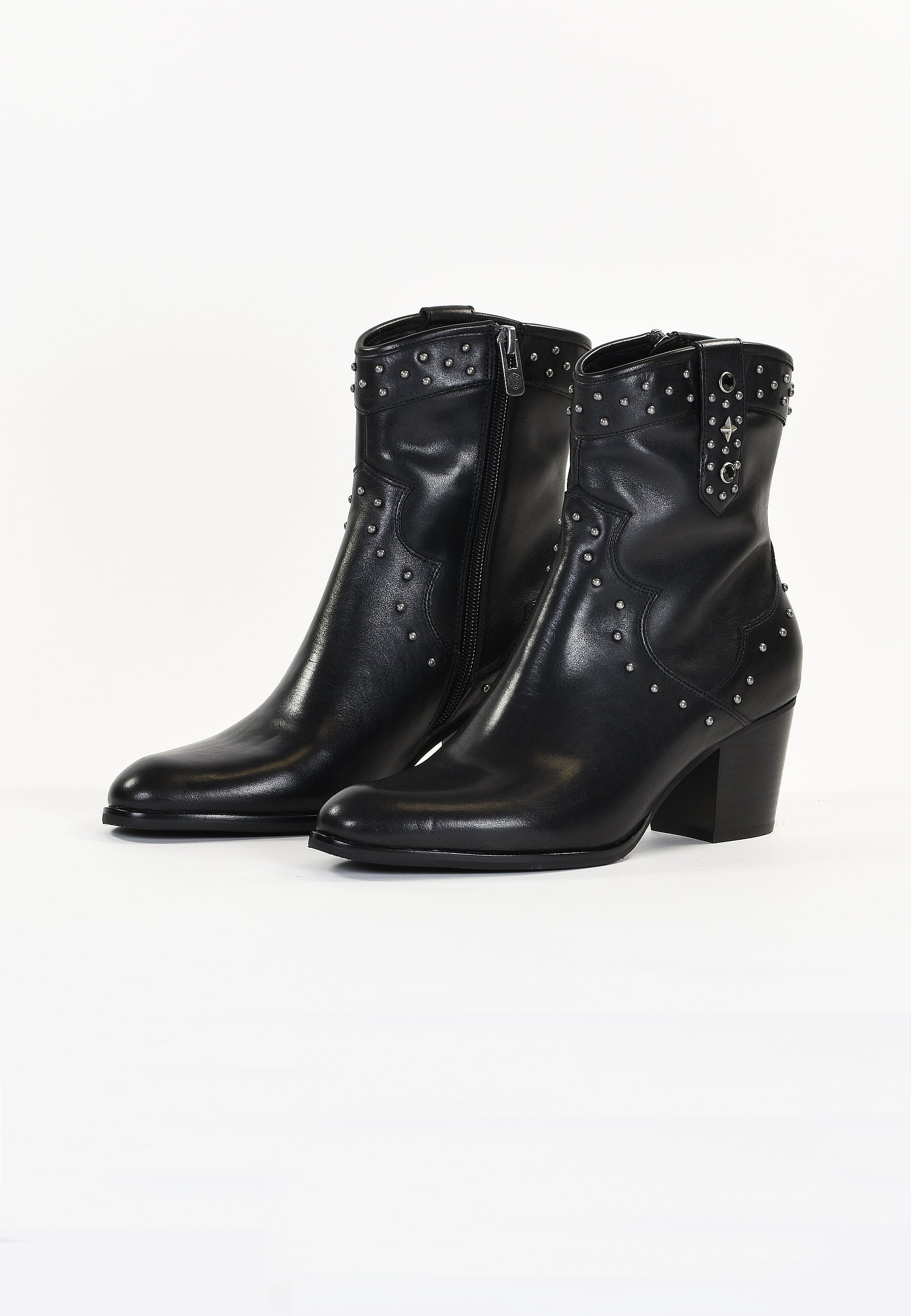 ARMOISE ANKLE BOOTS - SMOOTH BLACK