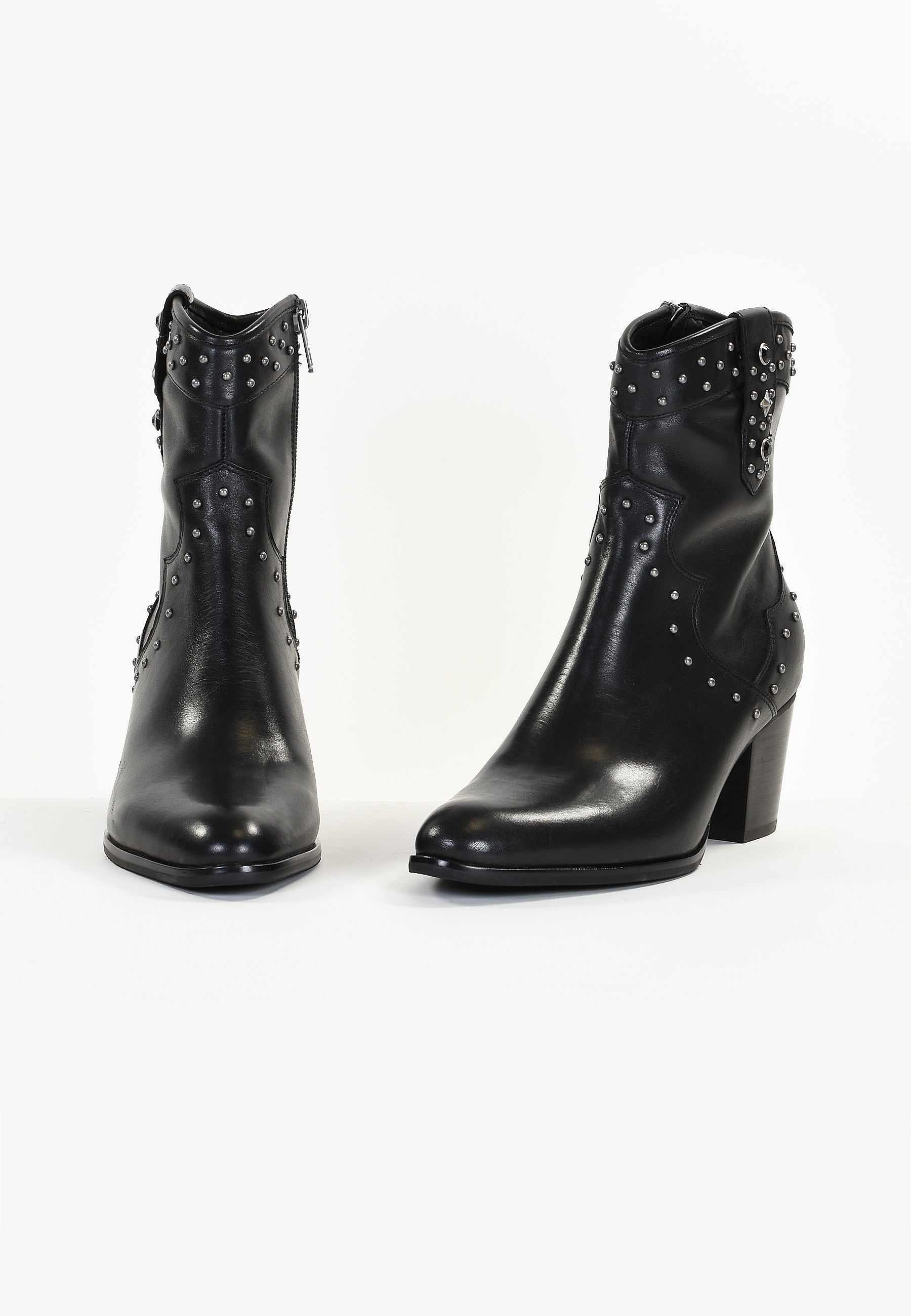 ARMOISE ANKLE BOOTS - SMOOTH BLACK