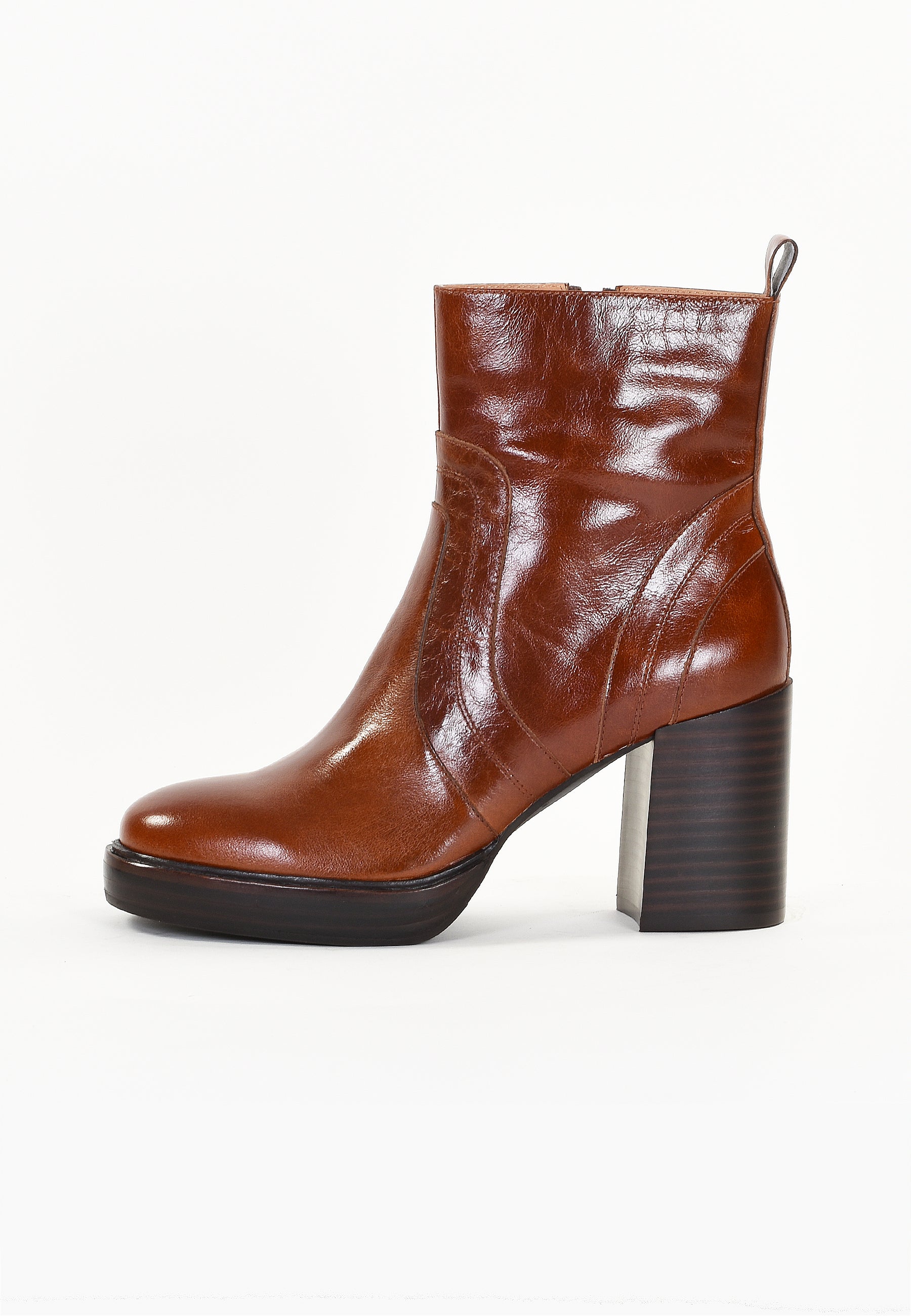 BOTTINES DAHLIA - COGNAC