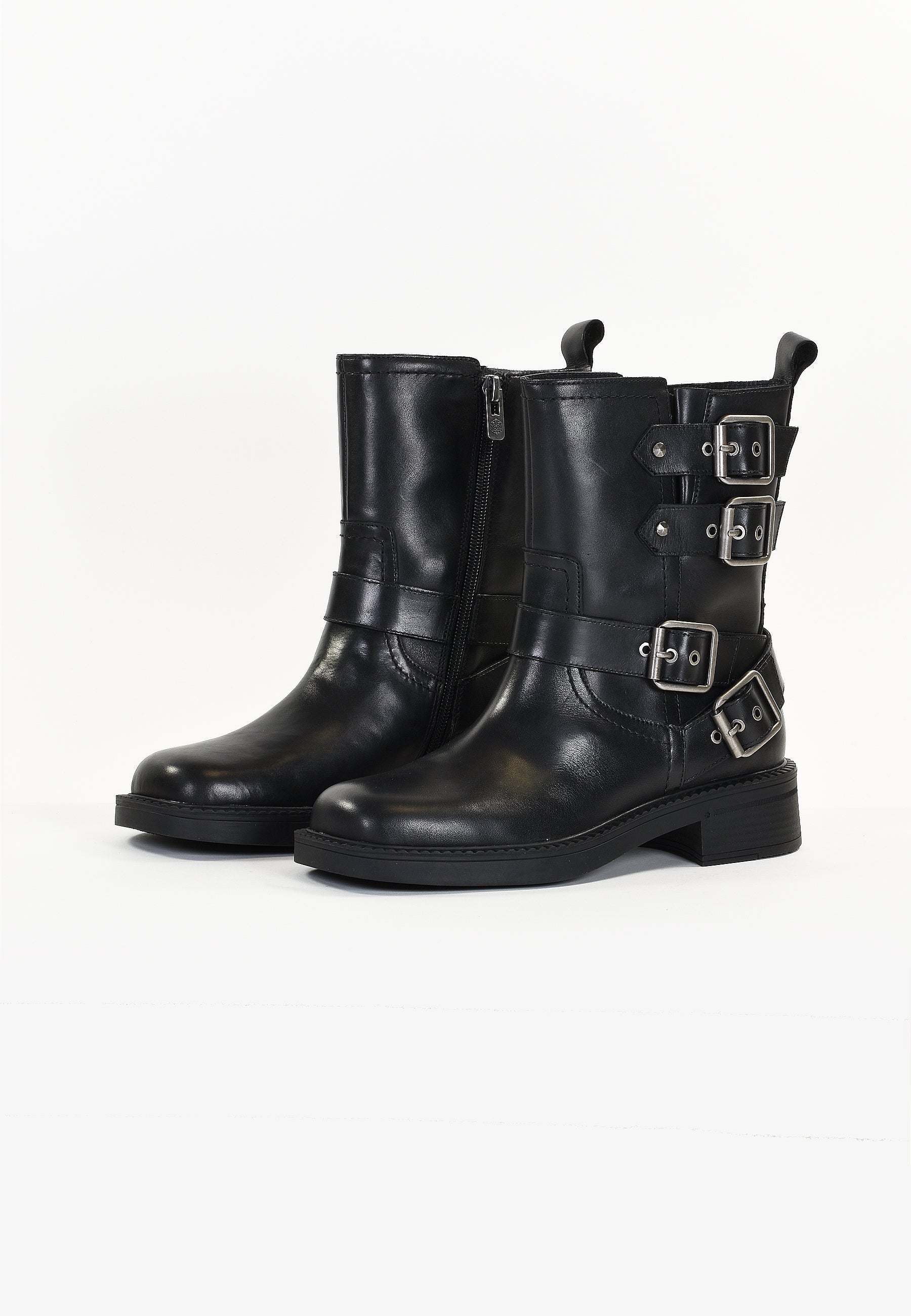 BOTTINES EAGLE - NOIR LISSE