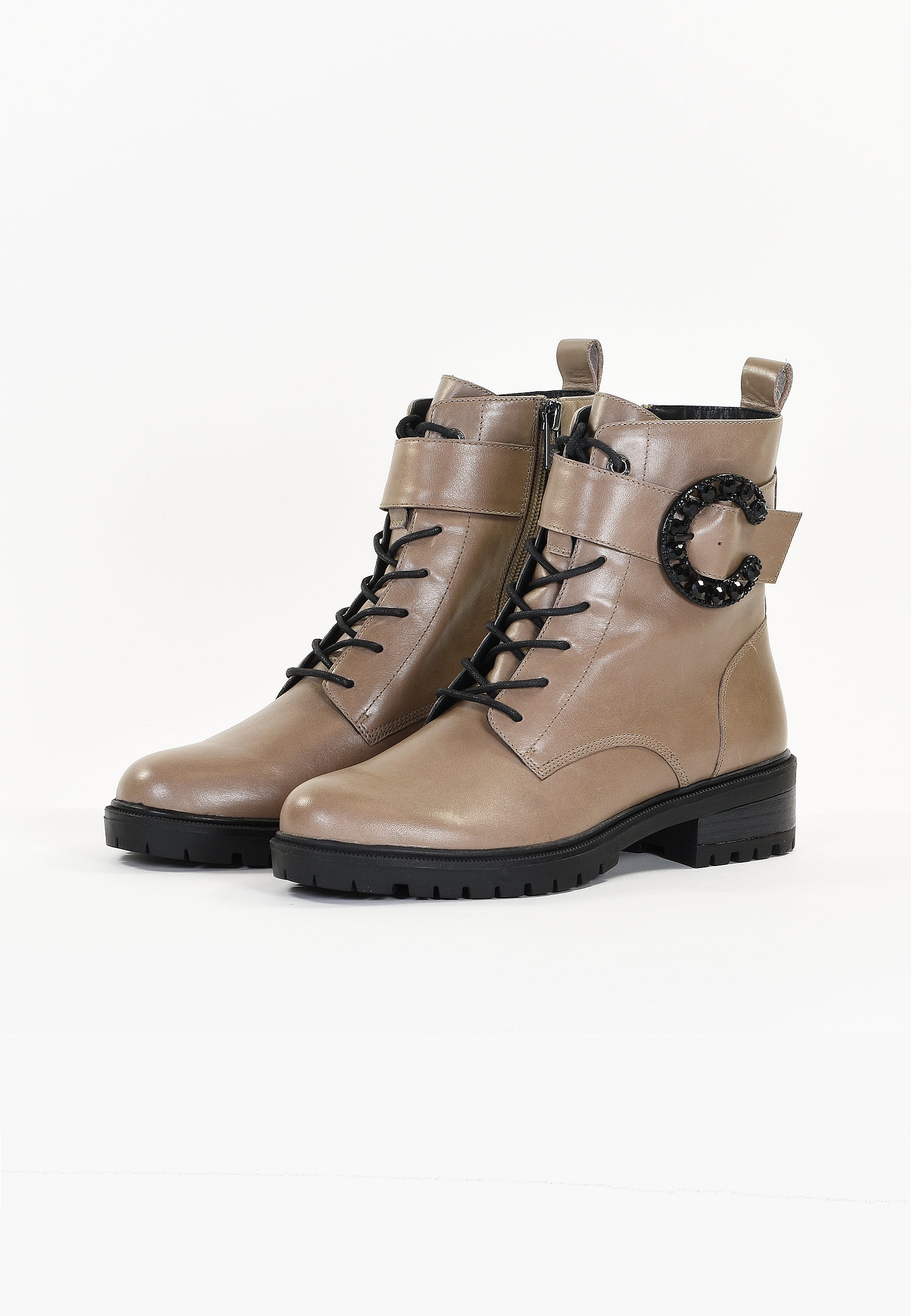 BOTTINES HASU - TAUPE