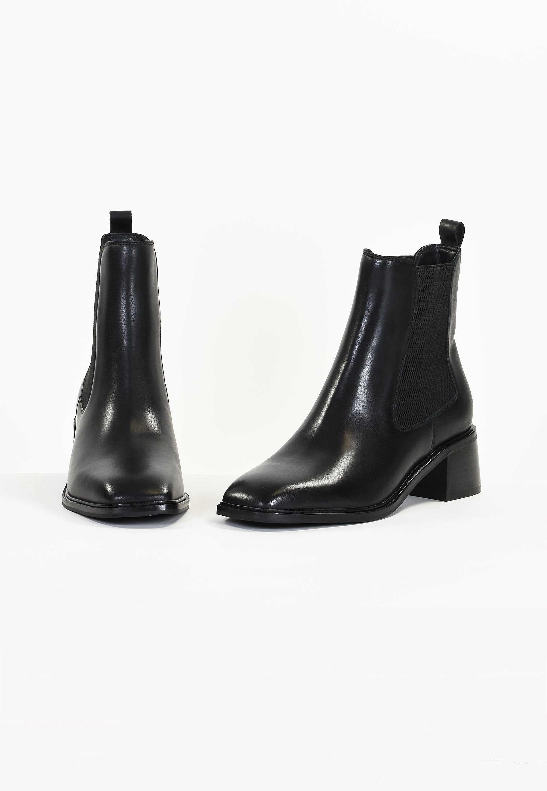 BOTTINES LIN - NOIR