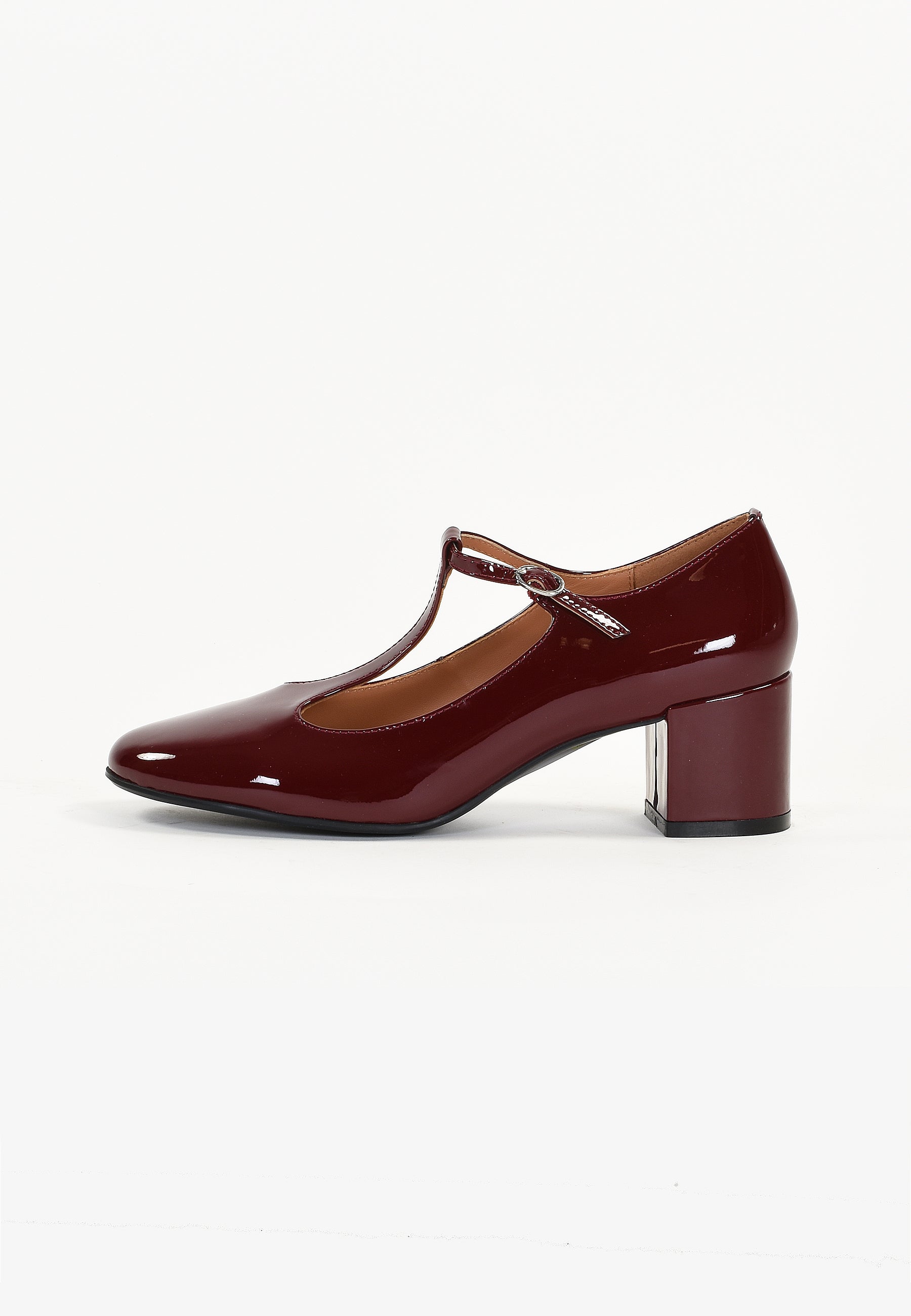 LINARIA PUMPS - VARNISHED BURGUNDY