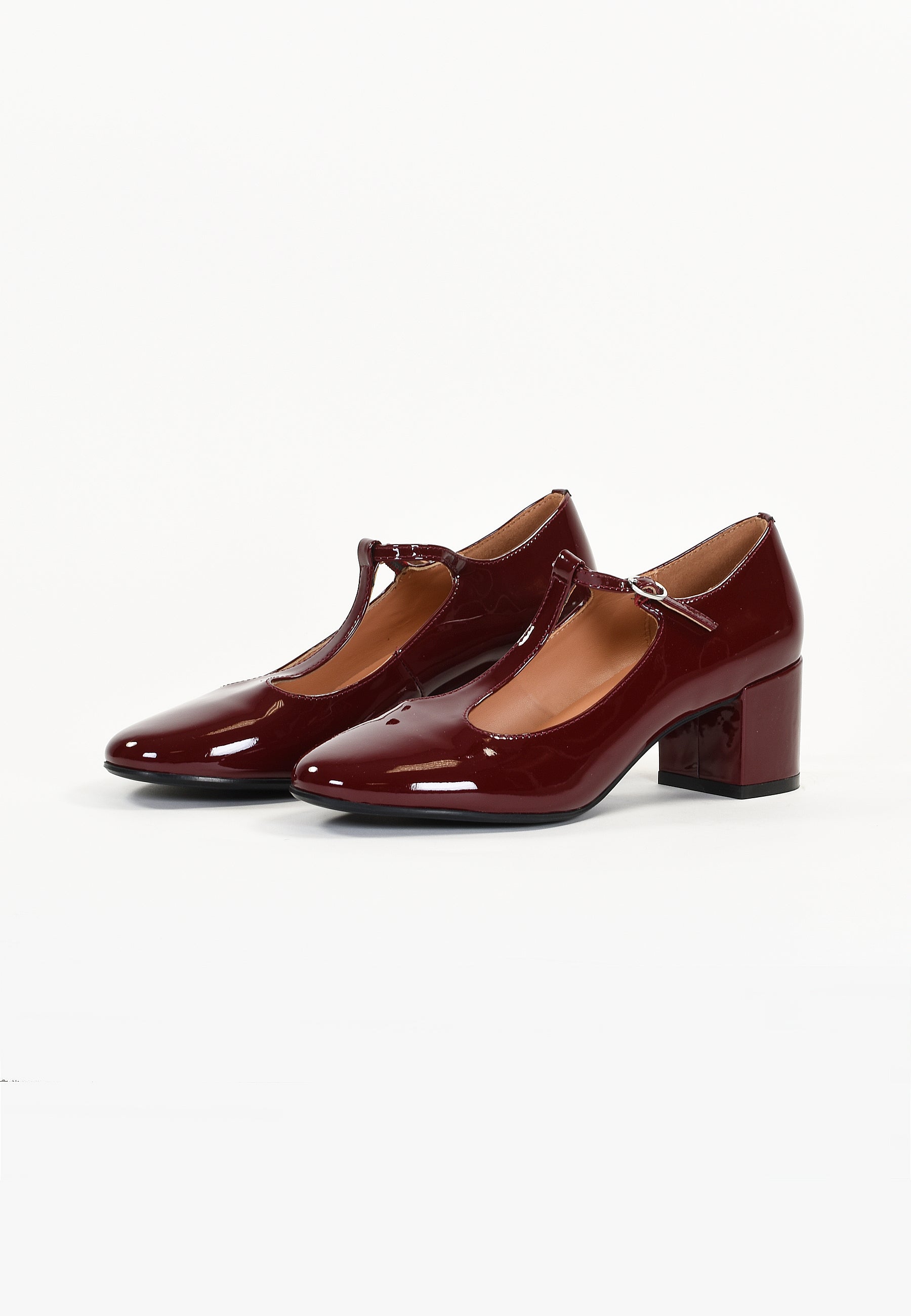 LINARIA PUMPS - VARNISHED BURGUNDY