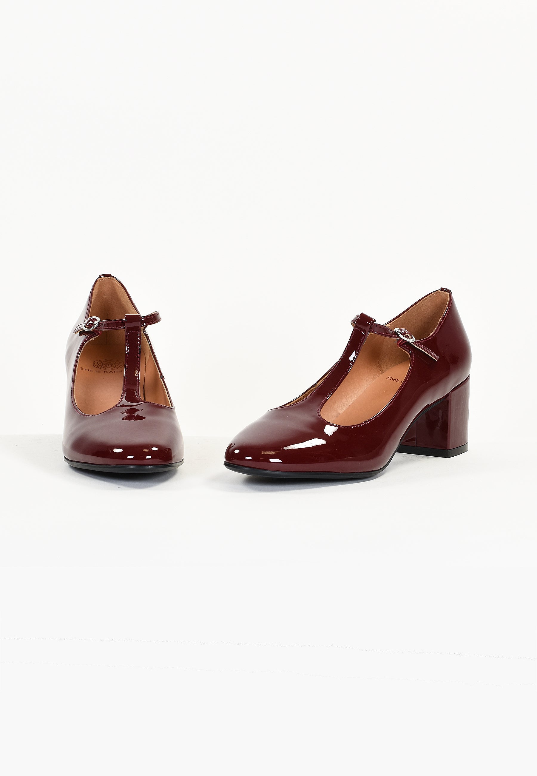 LINARIA PUMPS - VARNISHED BURGUNDY