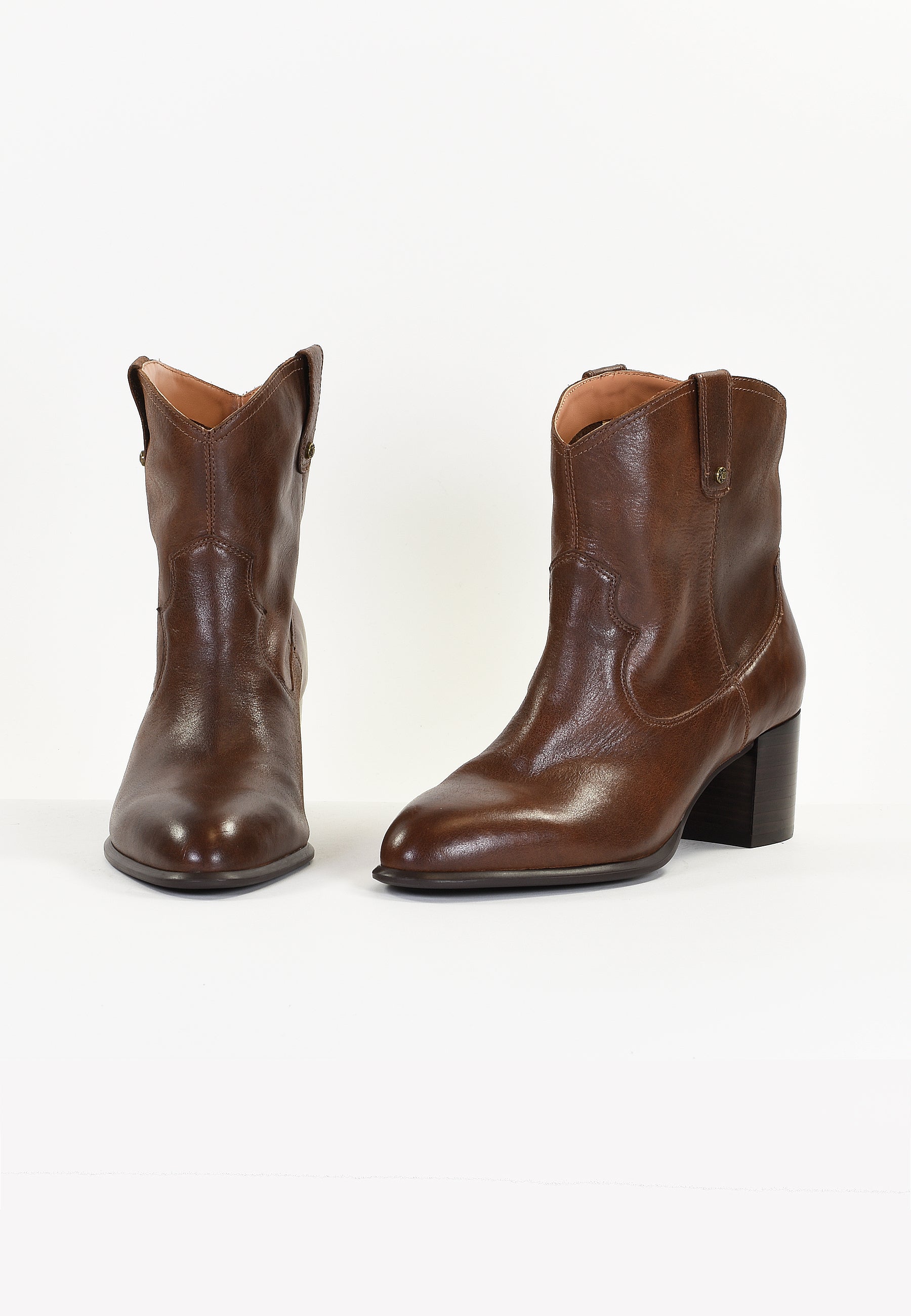 BOTTINES MAGNOLIA - MARRON
