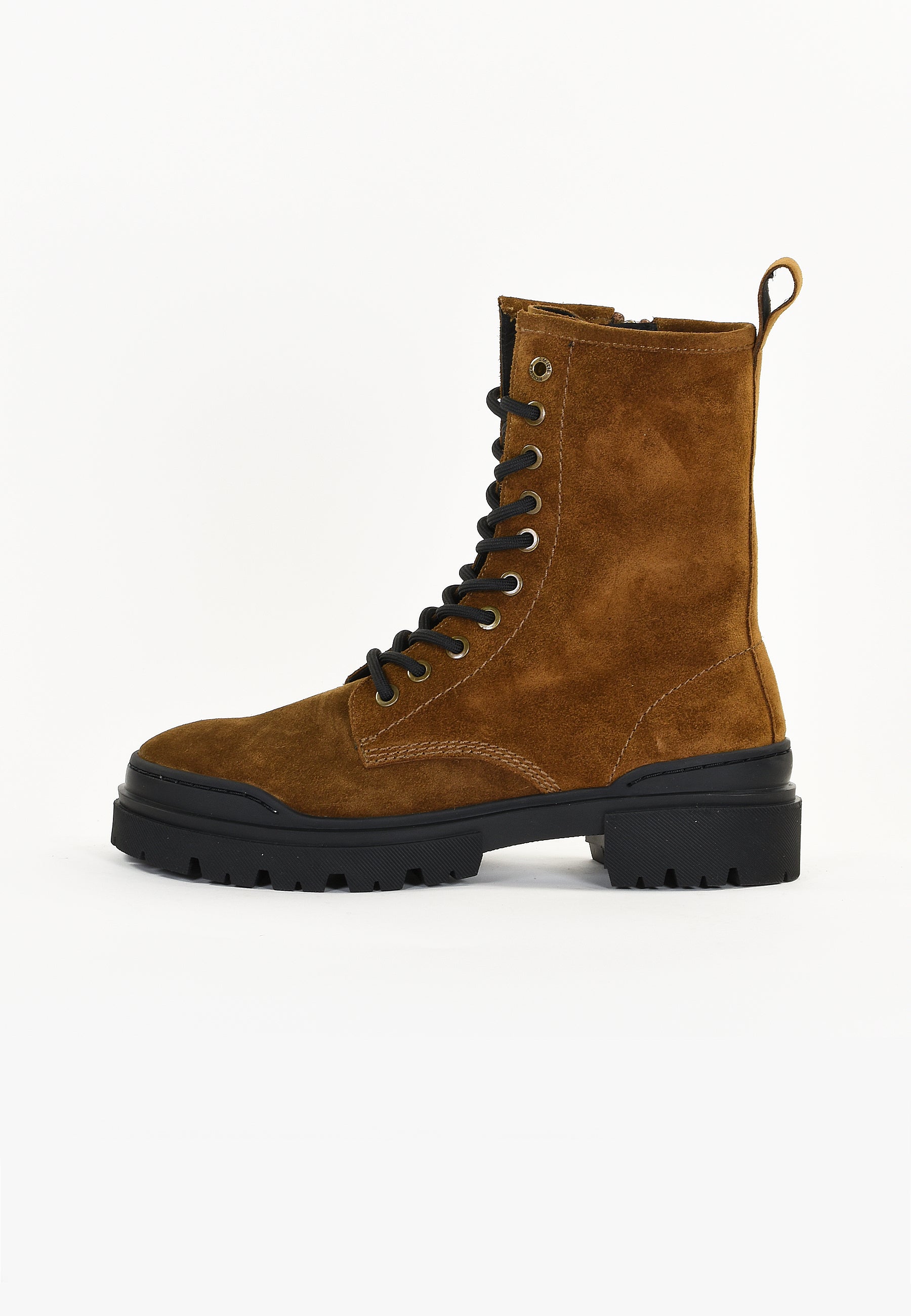 BOTTINES MAUVE - CAMEL