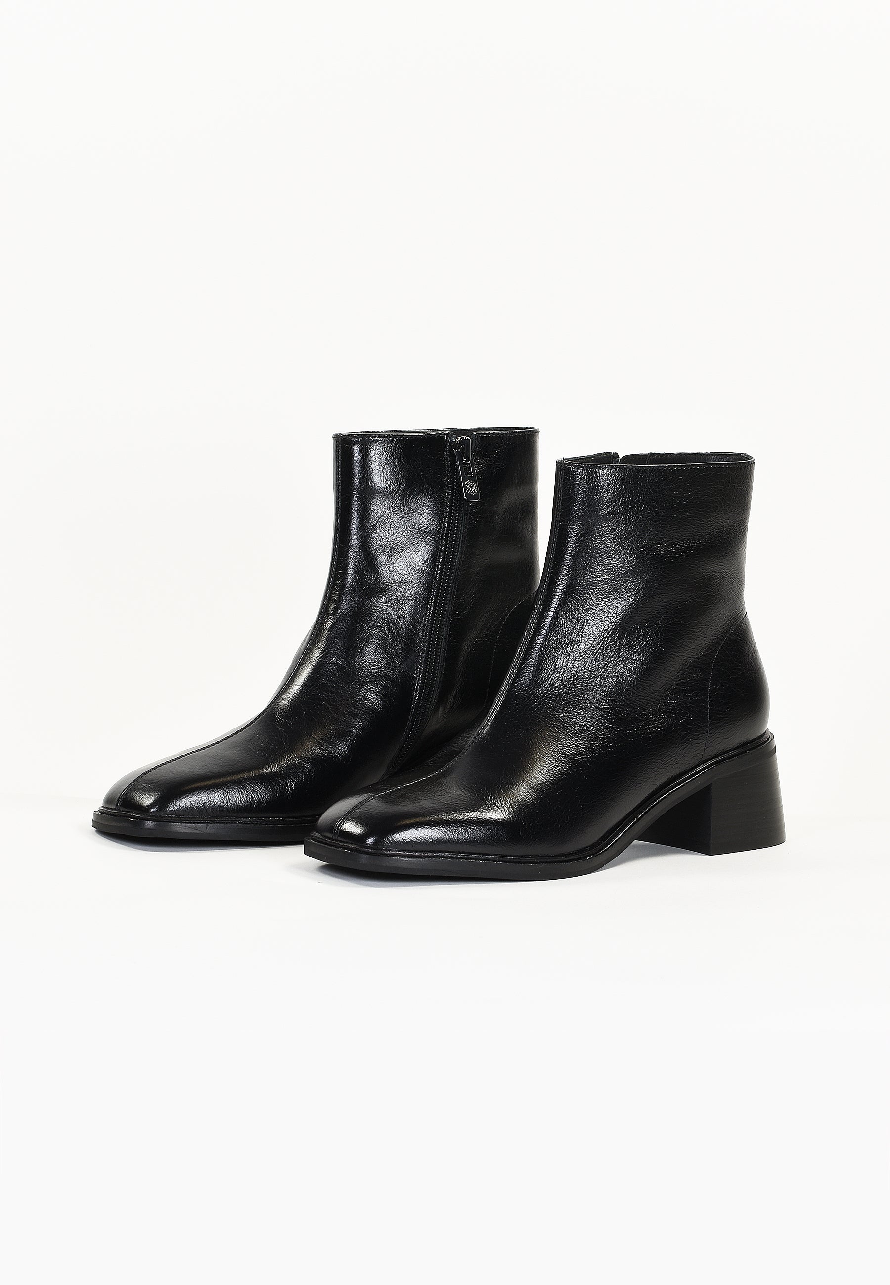 PARIS ANKLE BOOTS - SMOOTH BLACK