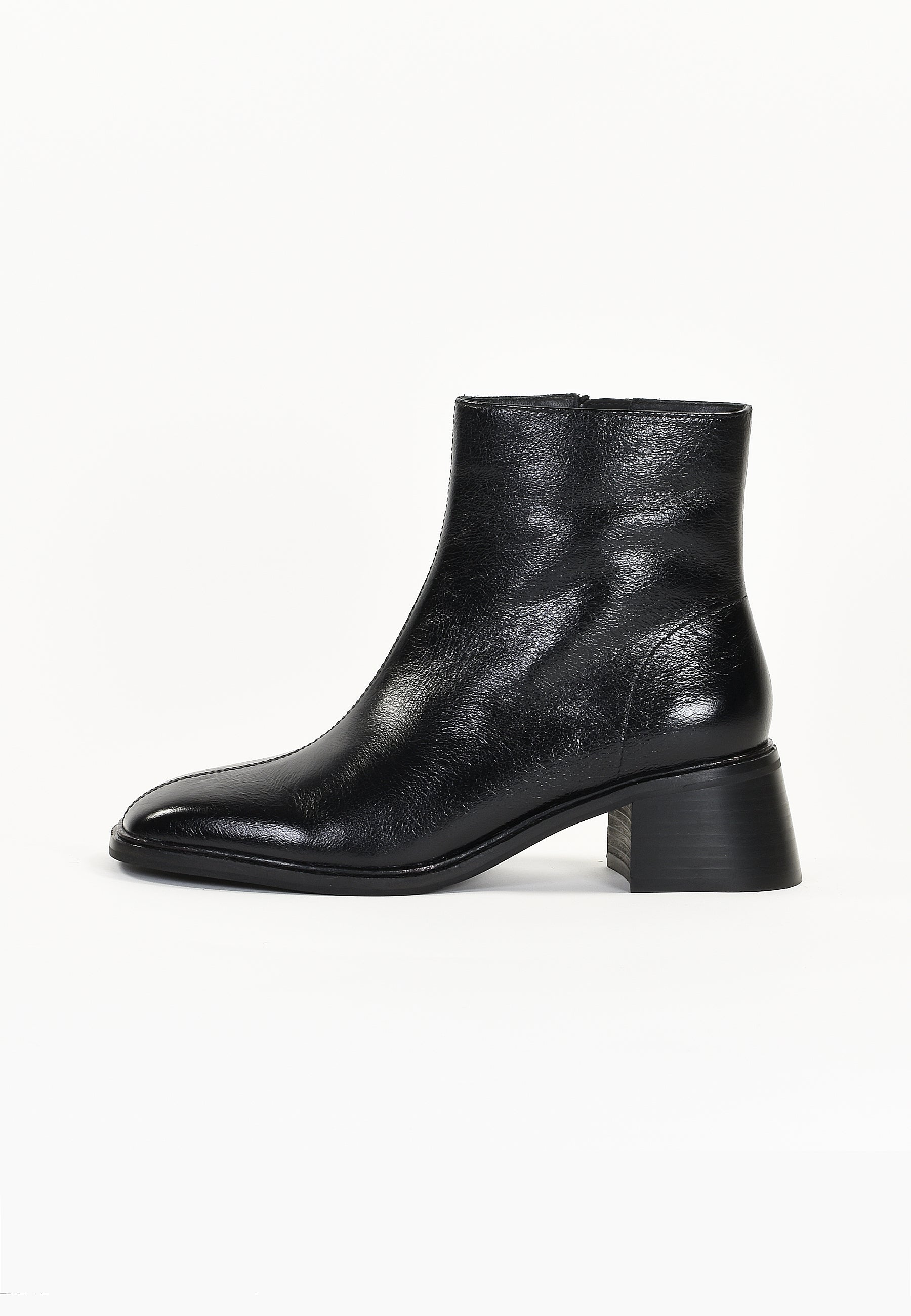 PARIS ANKLE BOOTS - SMOOTH BLACK