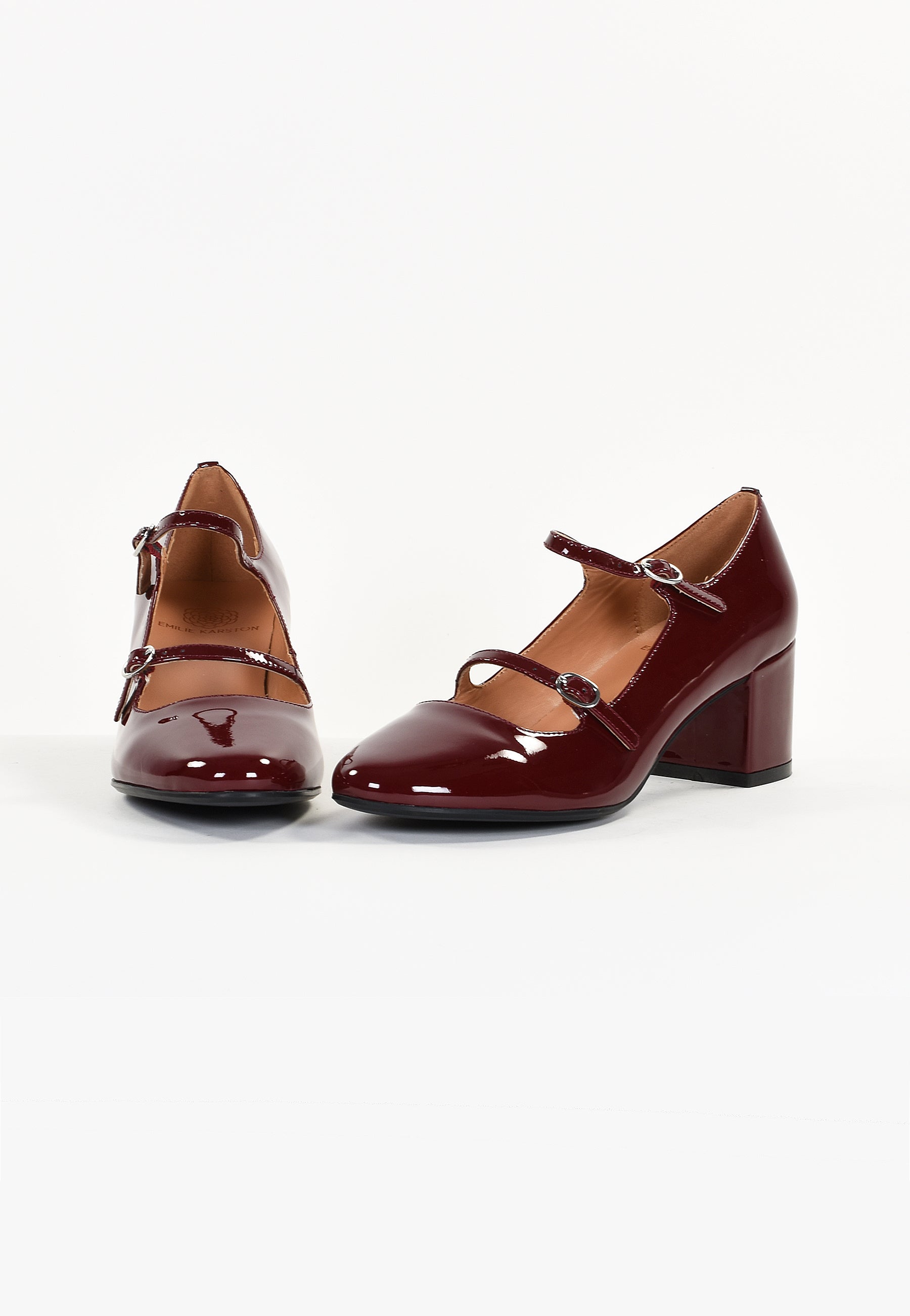 ESCARPINS PIVOINE - BORDEAUX VERNIS