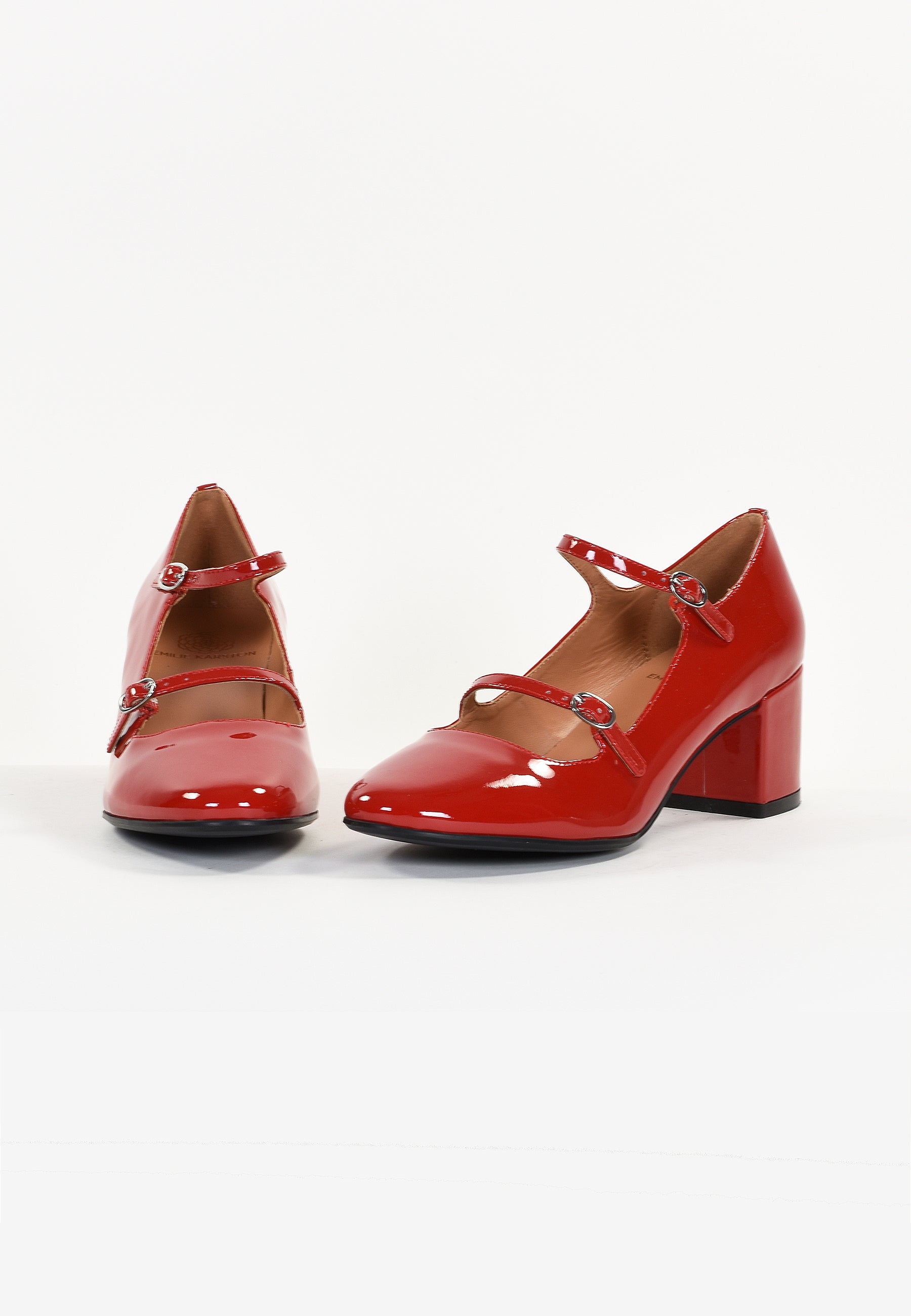 ESCARPINS PIVOINE - ROUGE VERNIS