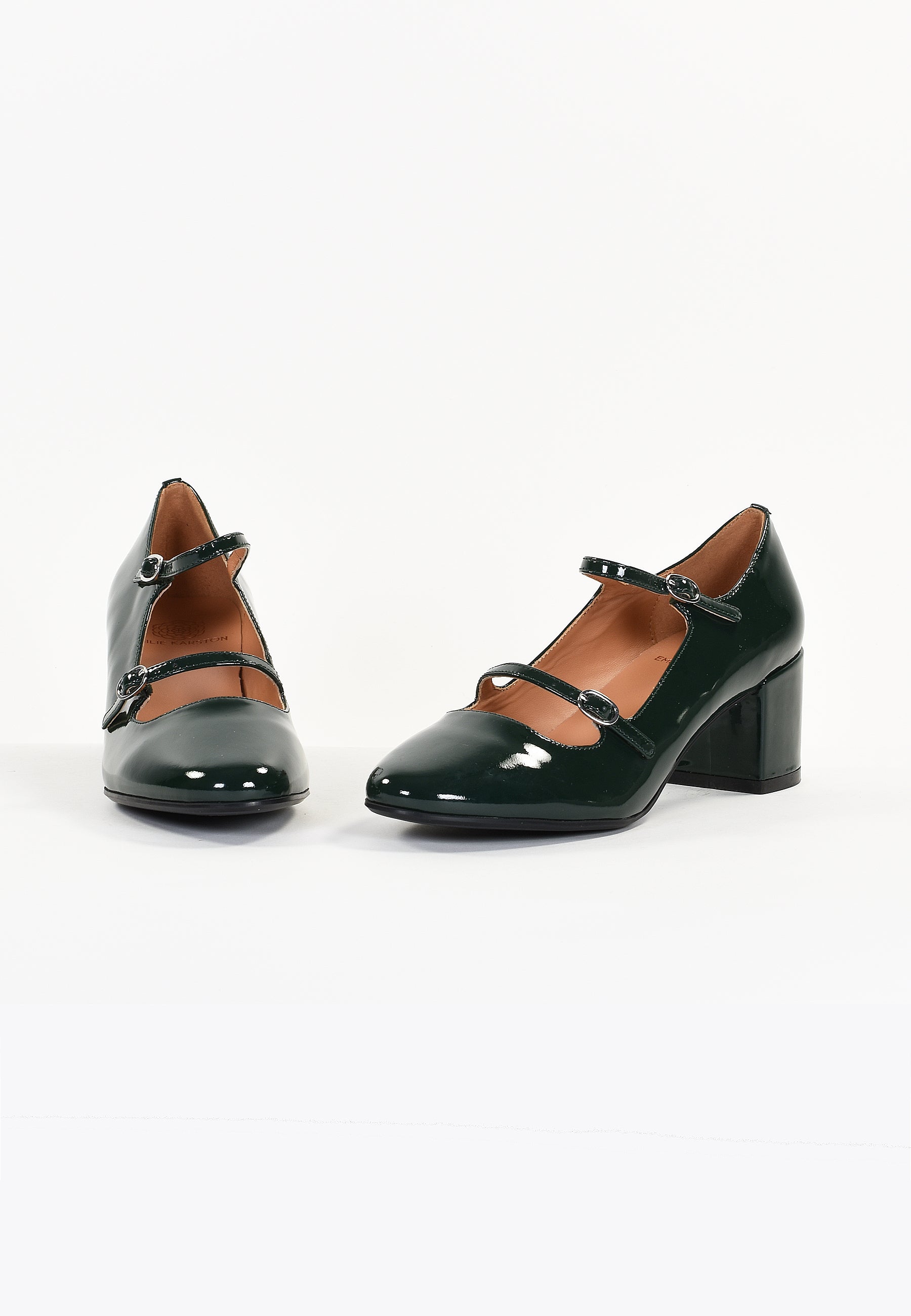 ESCARPINS PIVOINE - VERT VERNIS