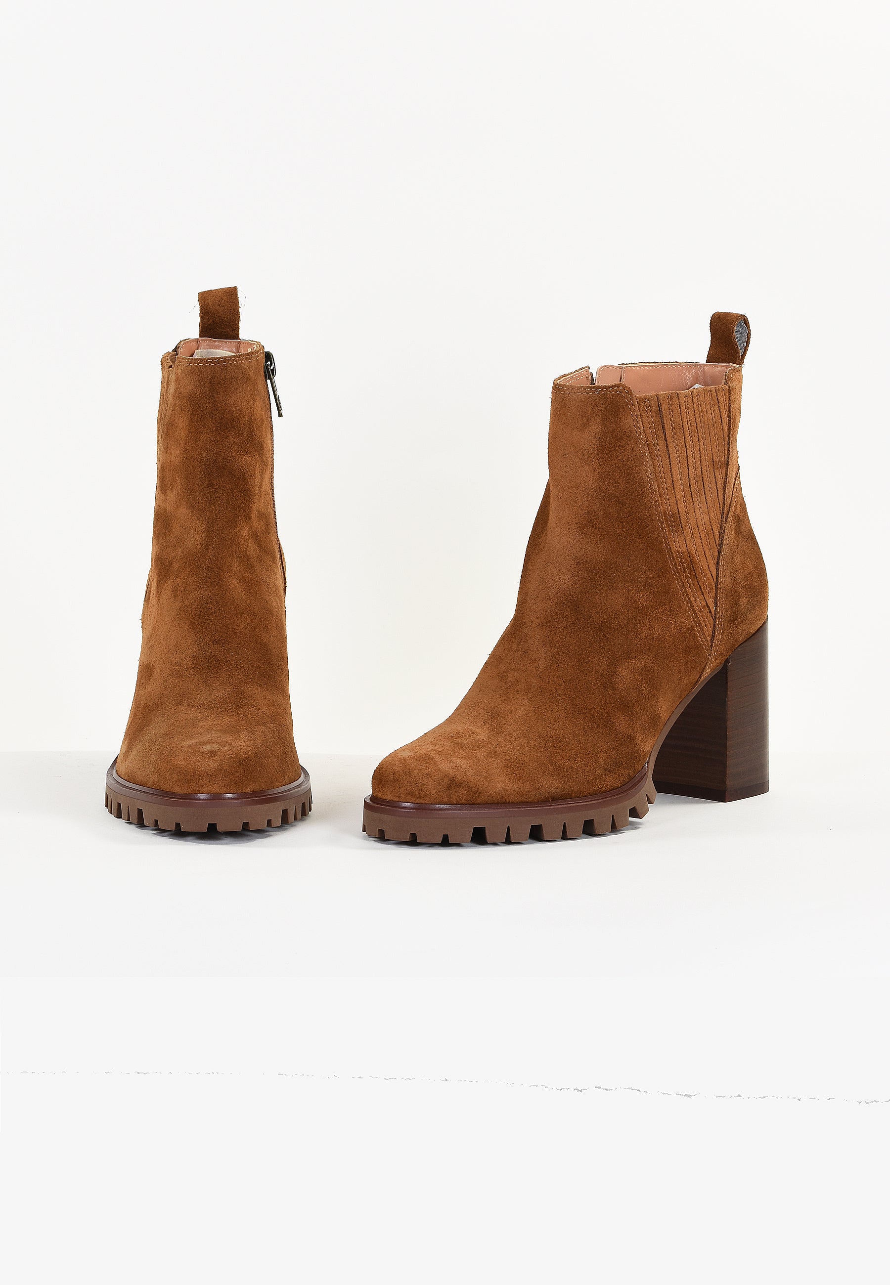BOTTINES POPPY - COGNAC