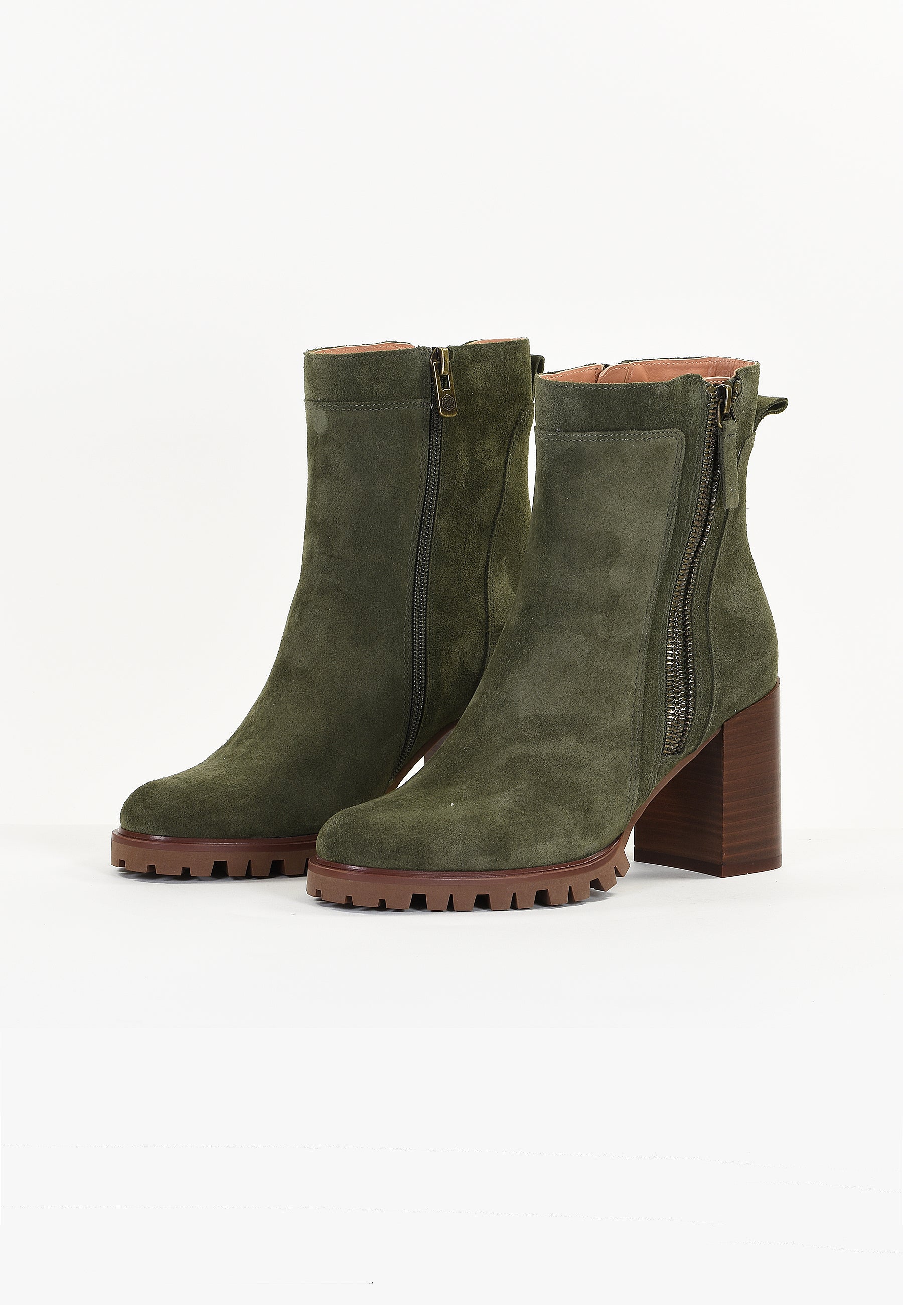 SILENE ANKLE BOOTS - KHAKI