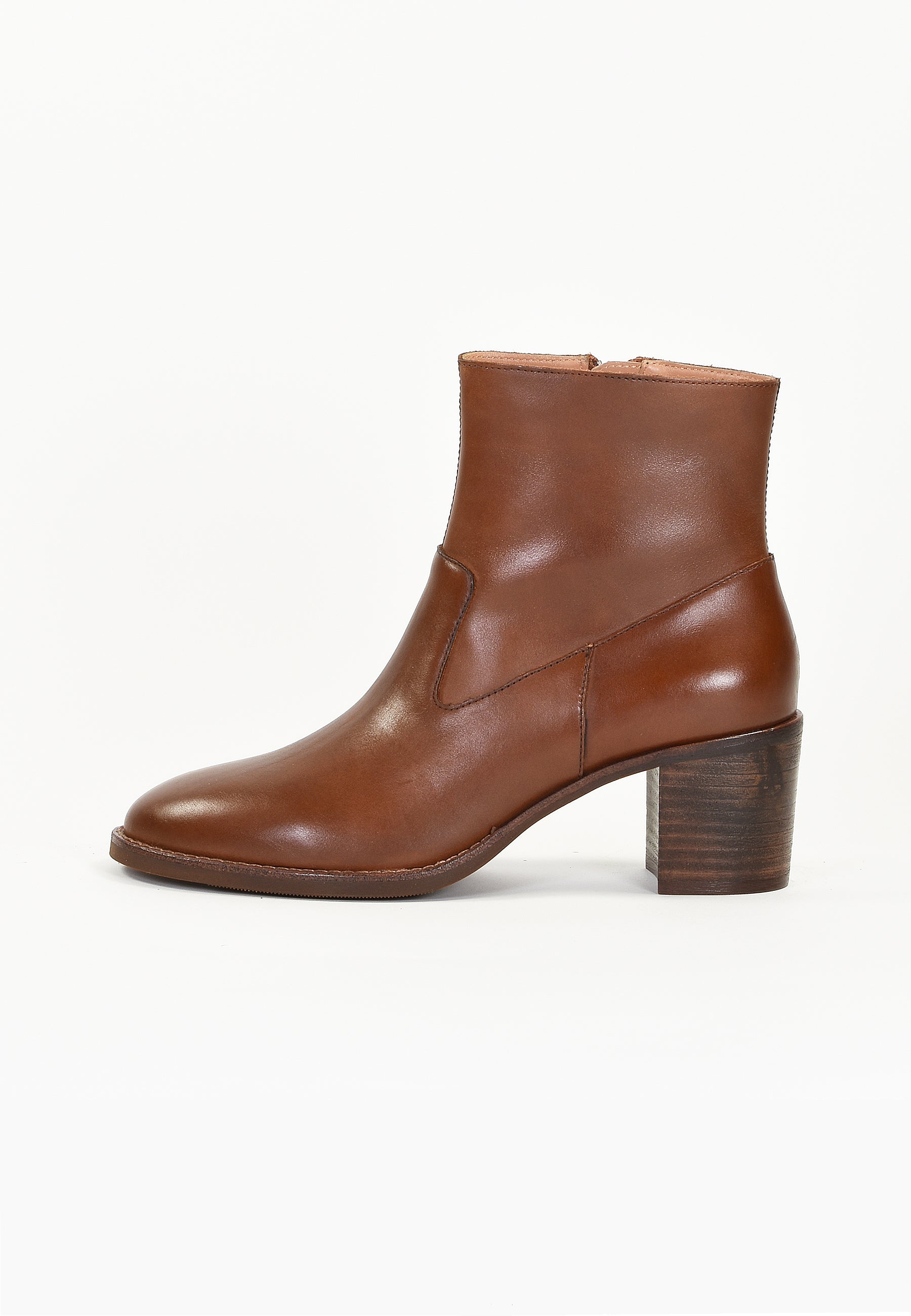 VESCE ANKLE BOOTS - COGNAC