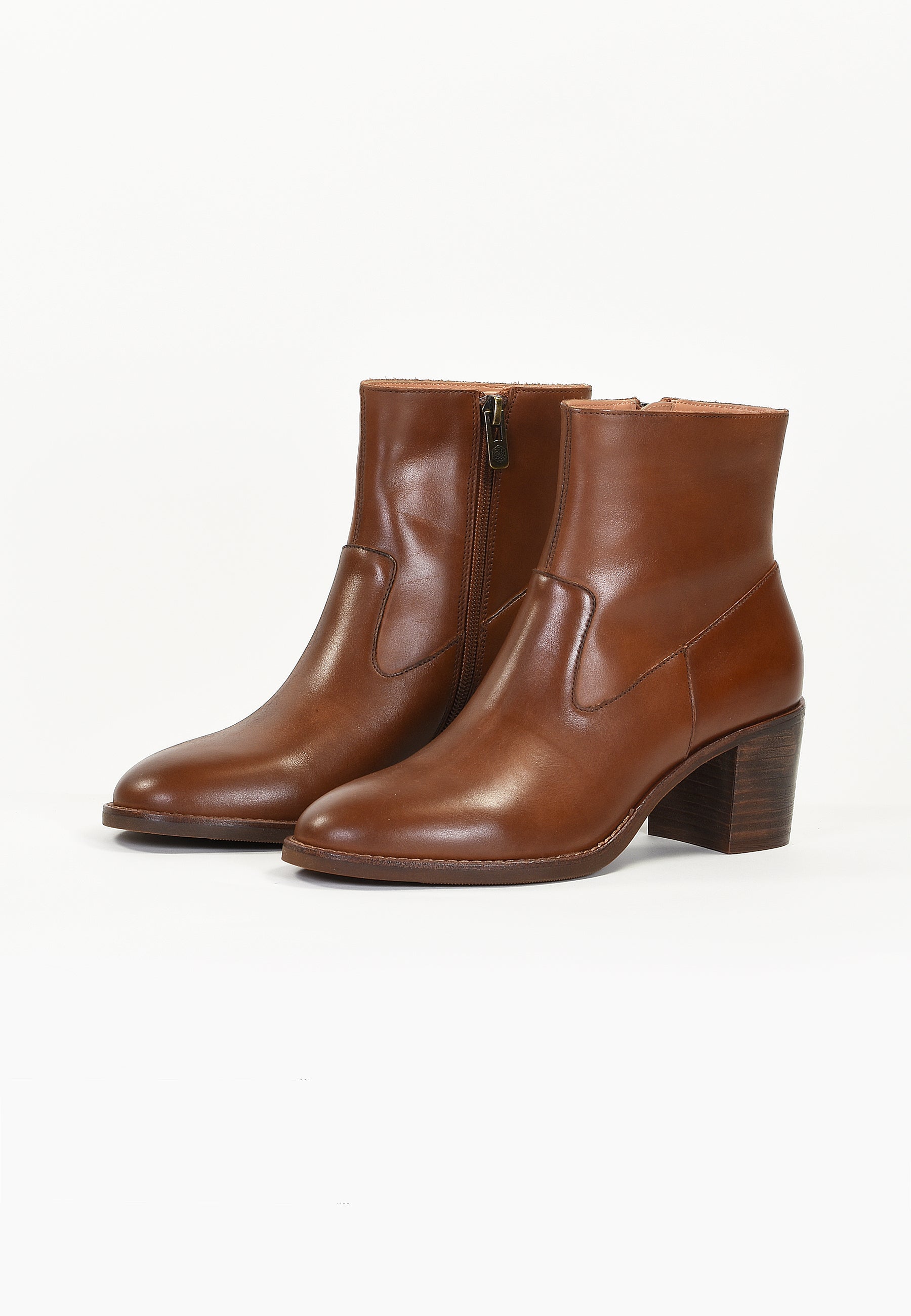 BOTTINES VESCE - COGNAC