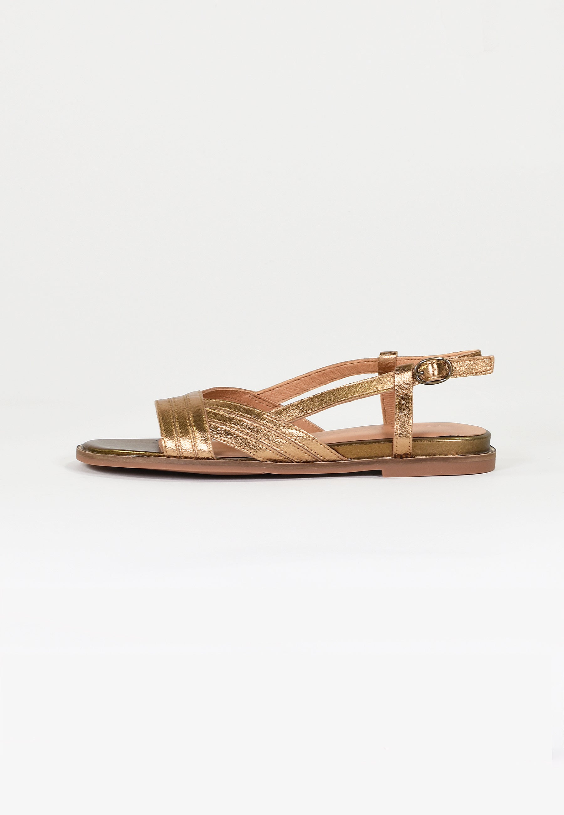 SANDALES PLATES ANISSA - GOLD