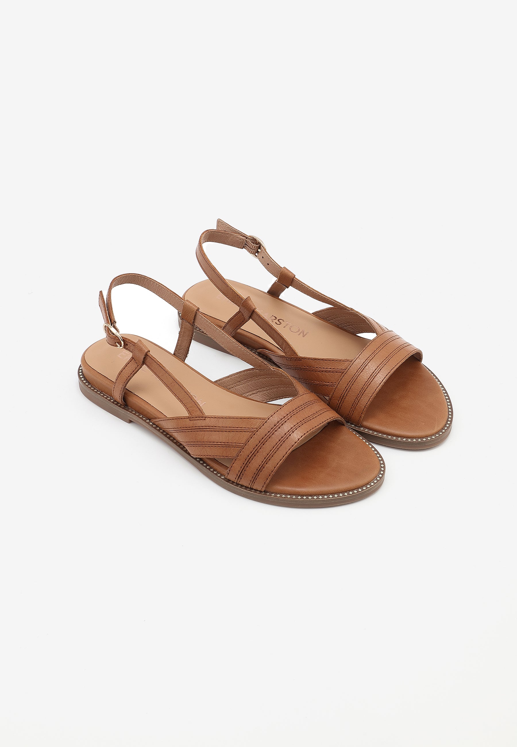 SANDALES PLATES ANISSA - CAMEL