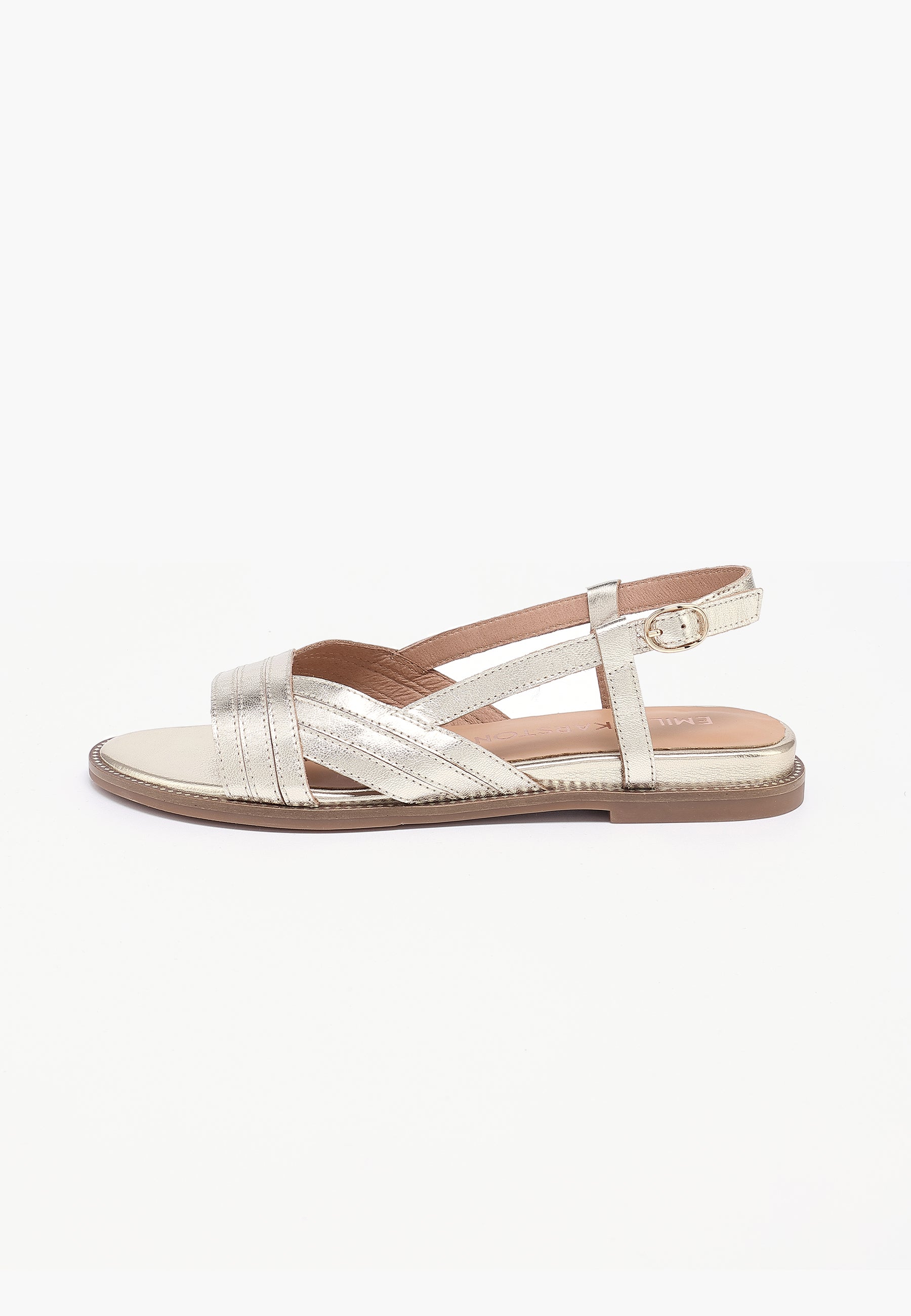 SANDALES PLATES ANISSA - PLATINE