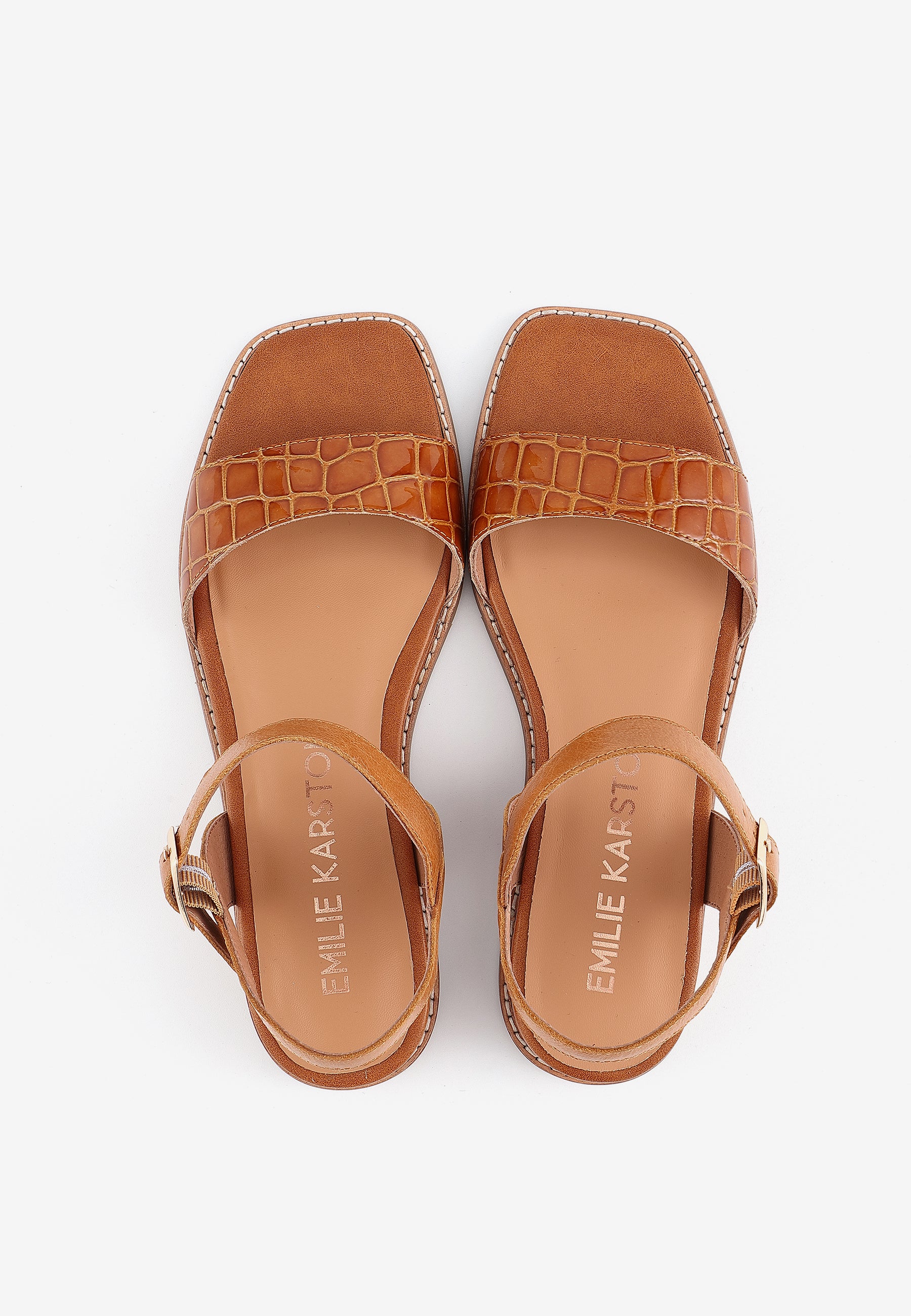 SANDALES AUDE - COGNAC