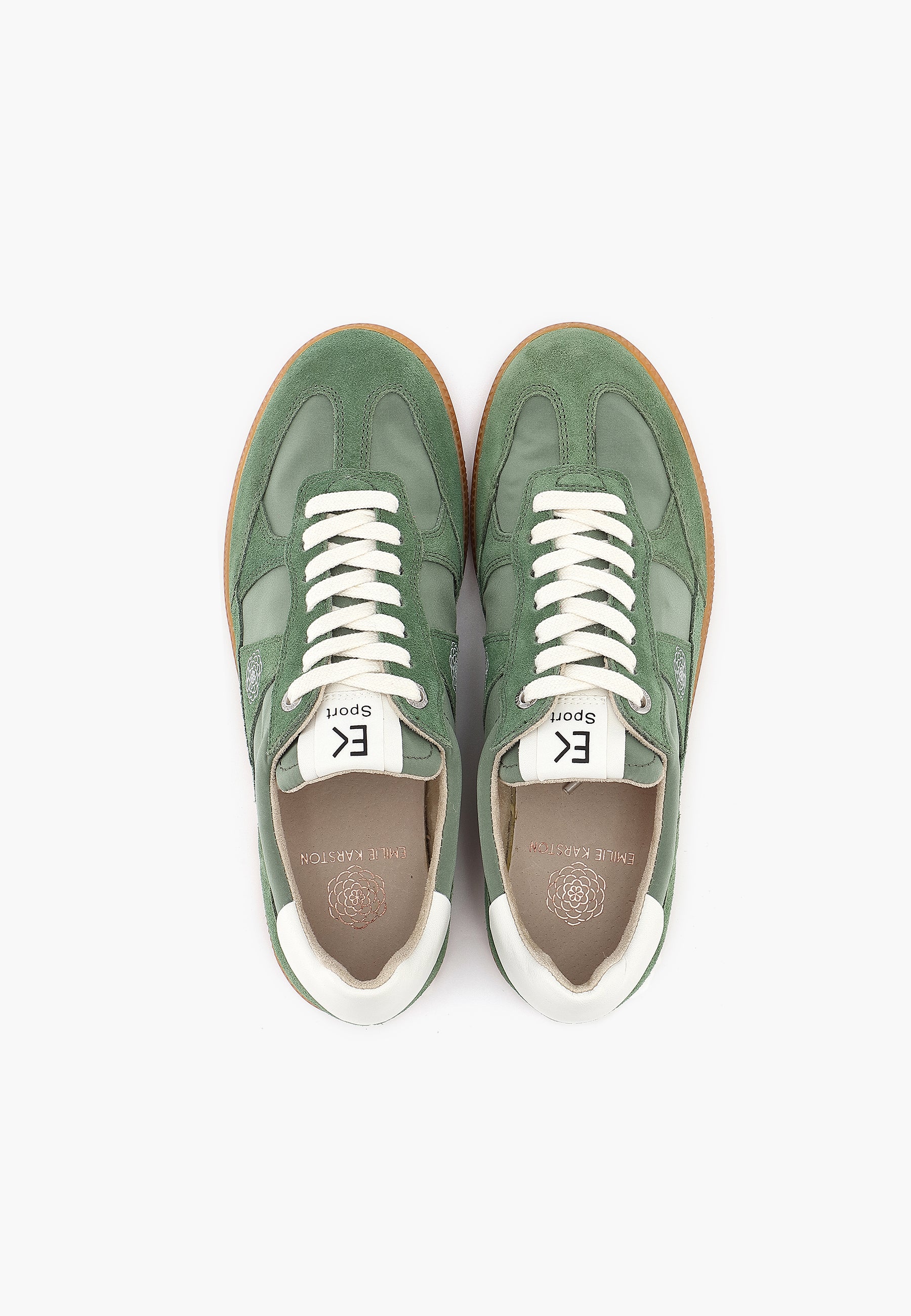 CHERRY - Baskets en cuir Vert