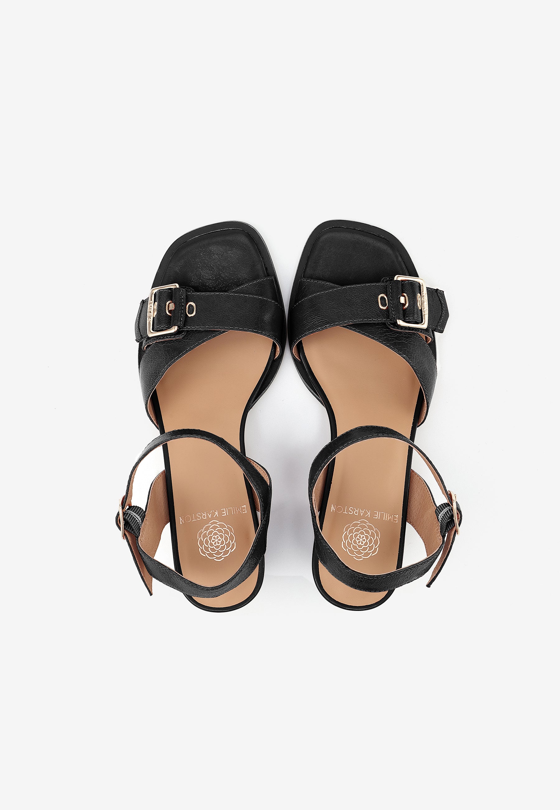 SANDALES À TALONS CLARA - NOIR