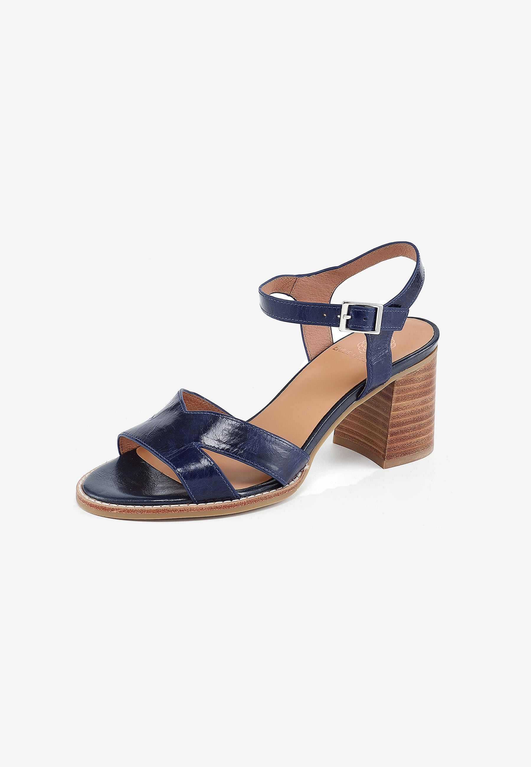 SANDALES À TALONS EDEN - BLEU