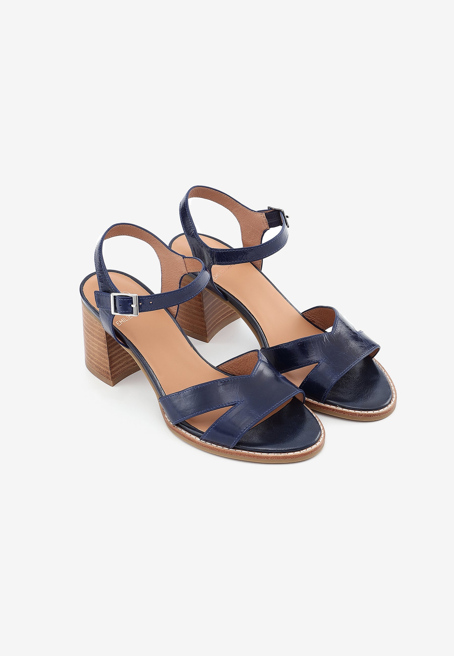 SANDALES À TALONS EDEN - BLEU