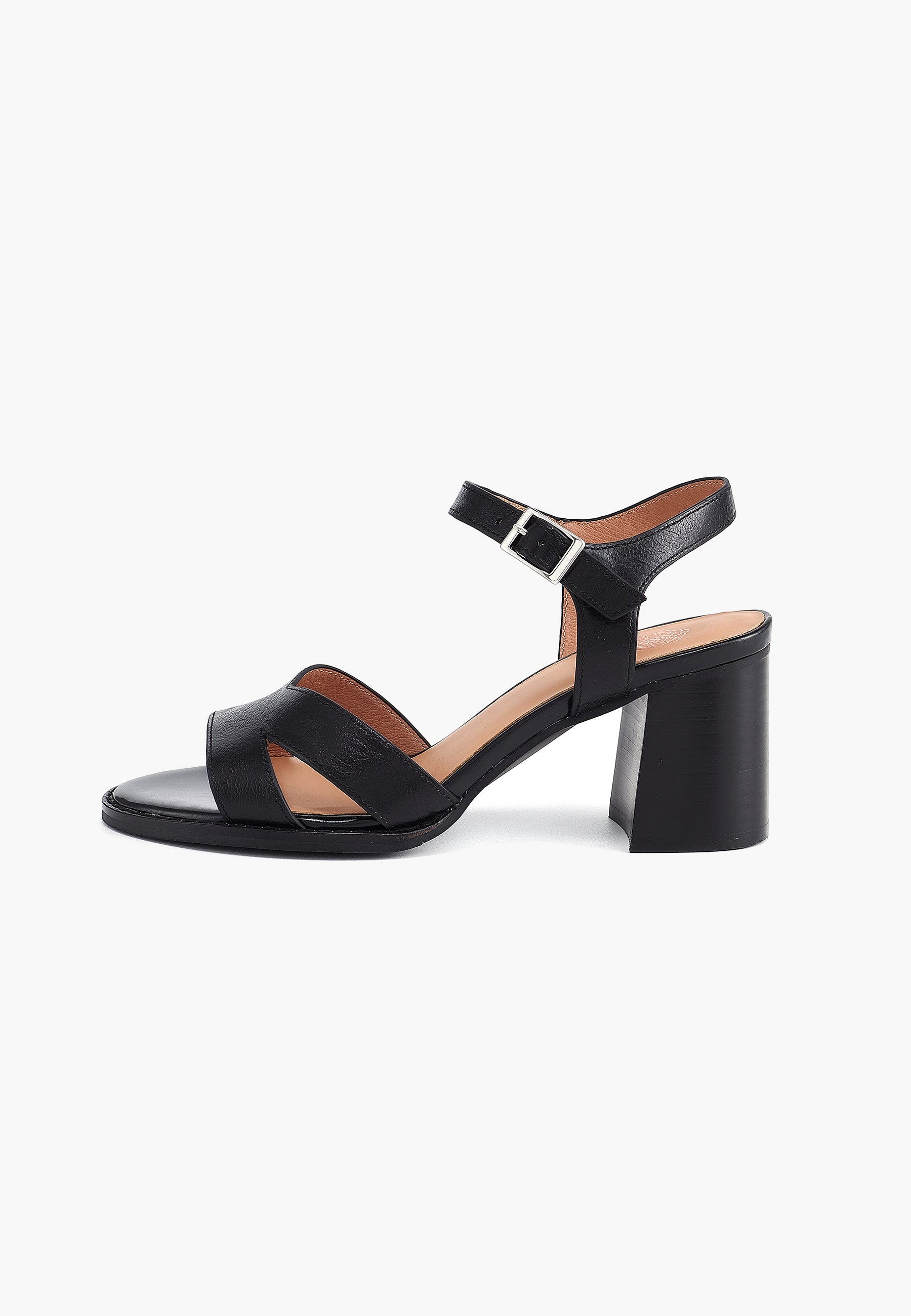 EDEN HEEL SANDALS - BLACK