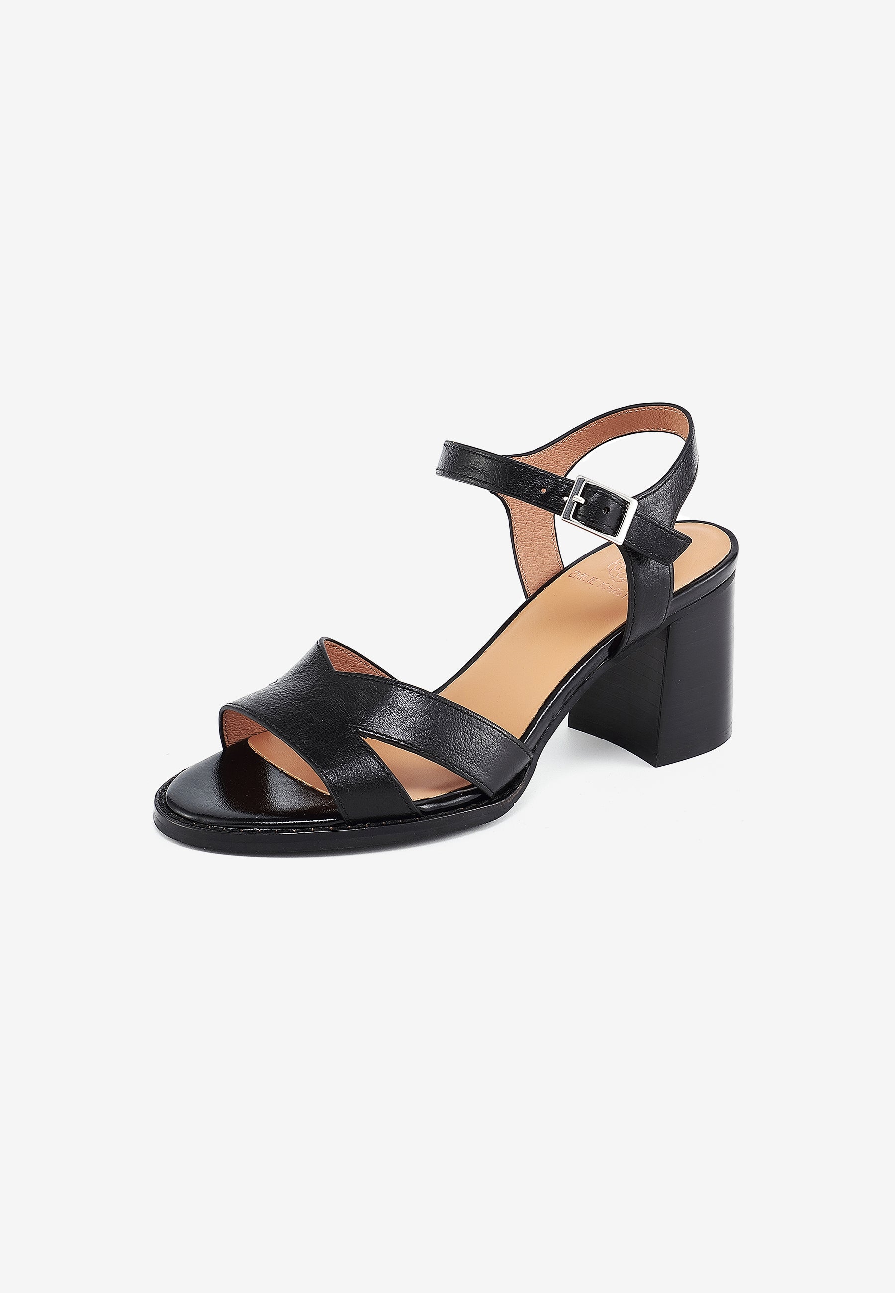 EDEN HEEL SANDALS - BLACK