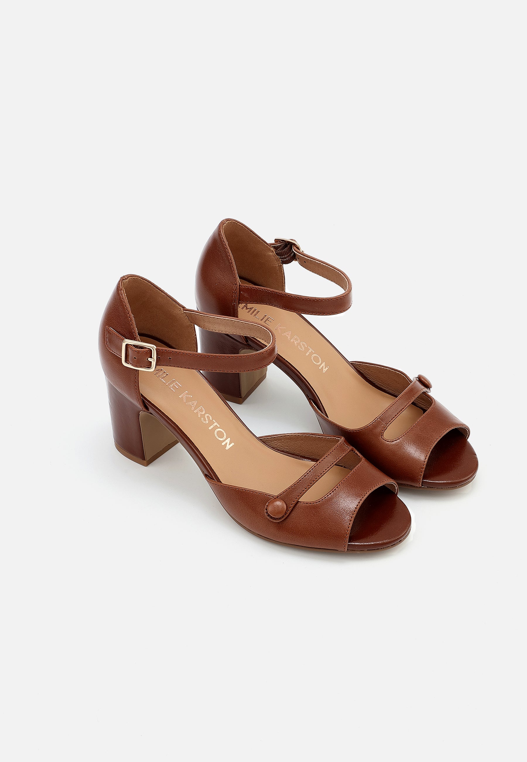 ESCARPINS ELLA - COGNAC