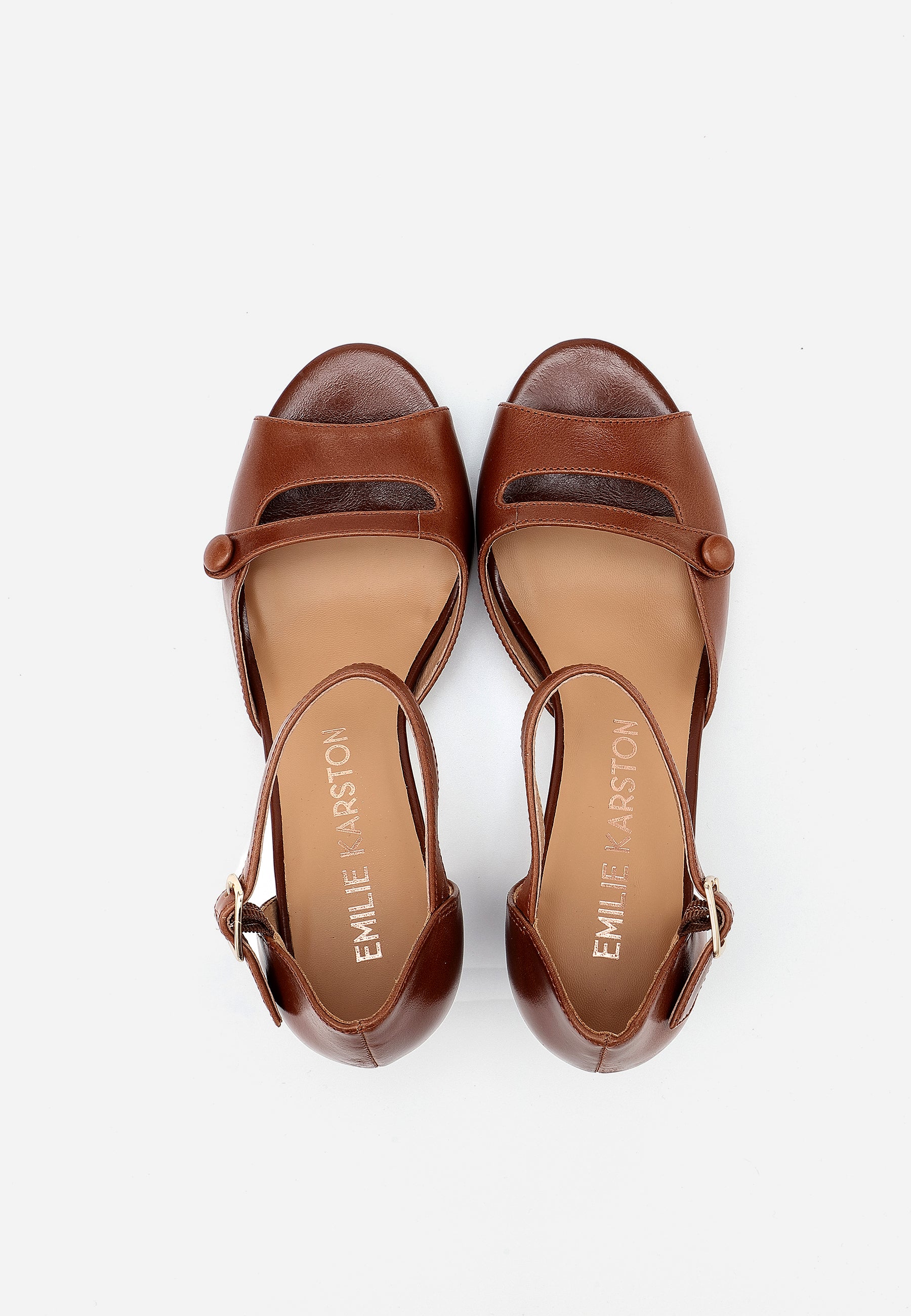 ESCARPINS ELLA - COGNAC