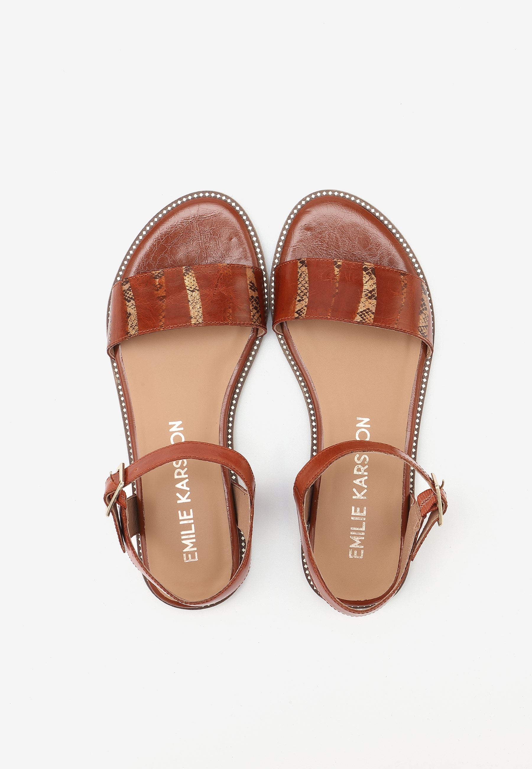 SANDALES INES - COGNAC