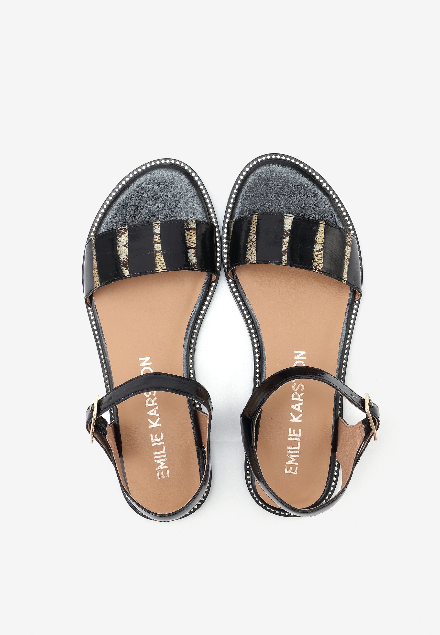 SANDALES INES - NOIR