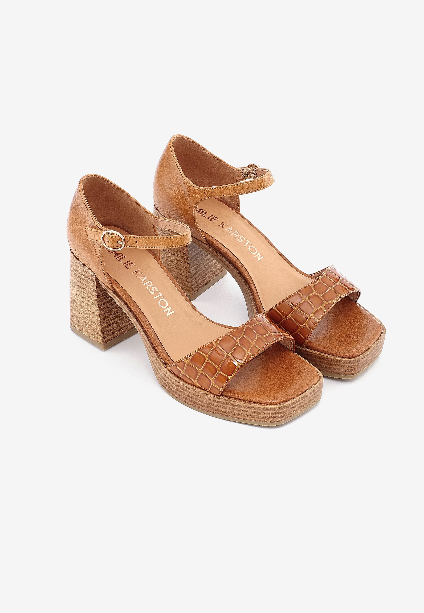 SANDALES IVANA - COGNAC