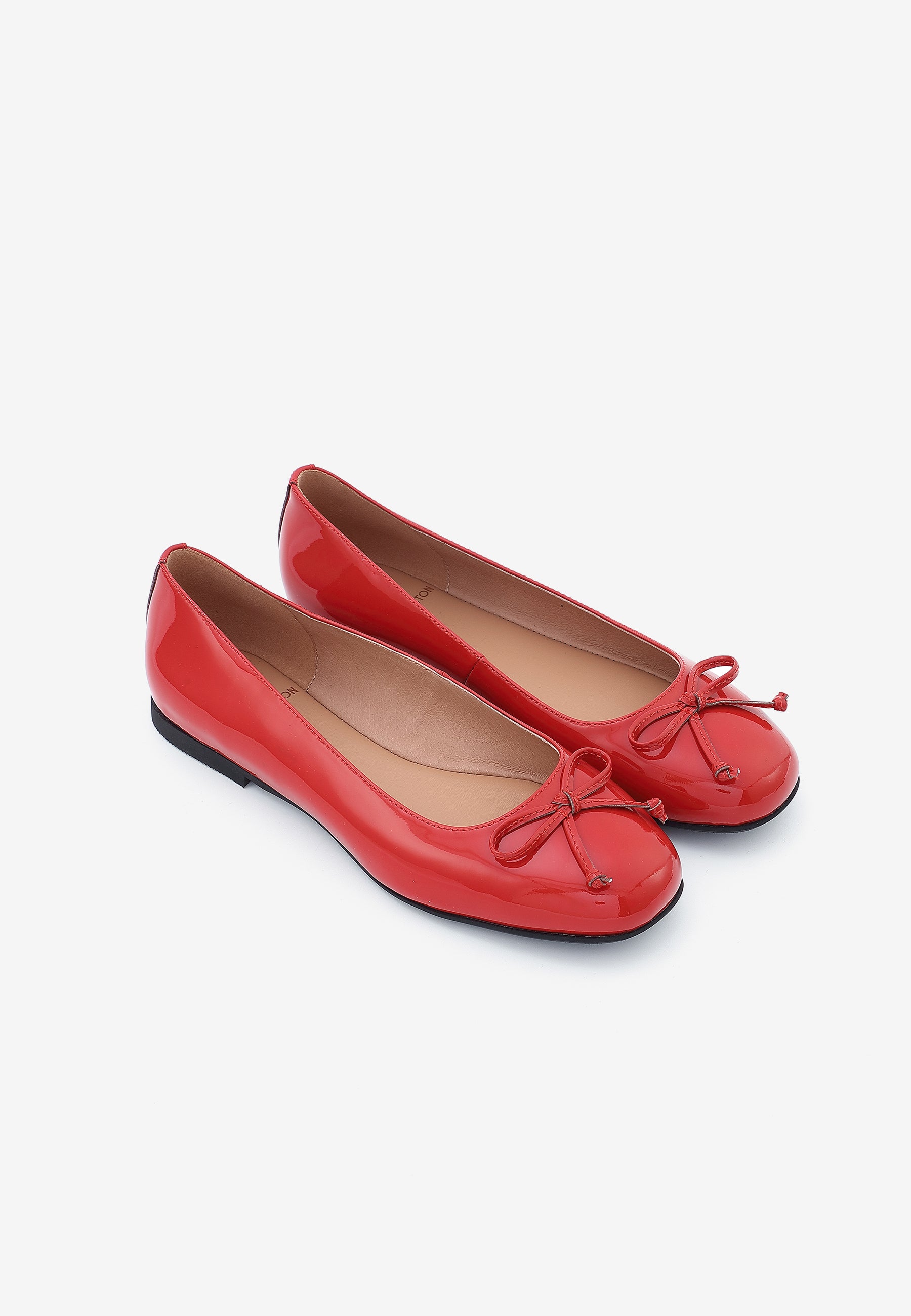 BALLERINES JULINE - VERNI ROUGE